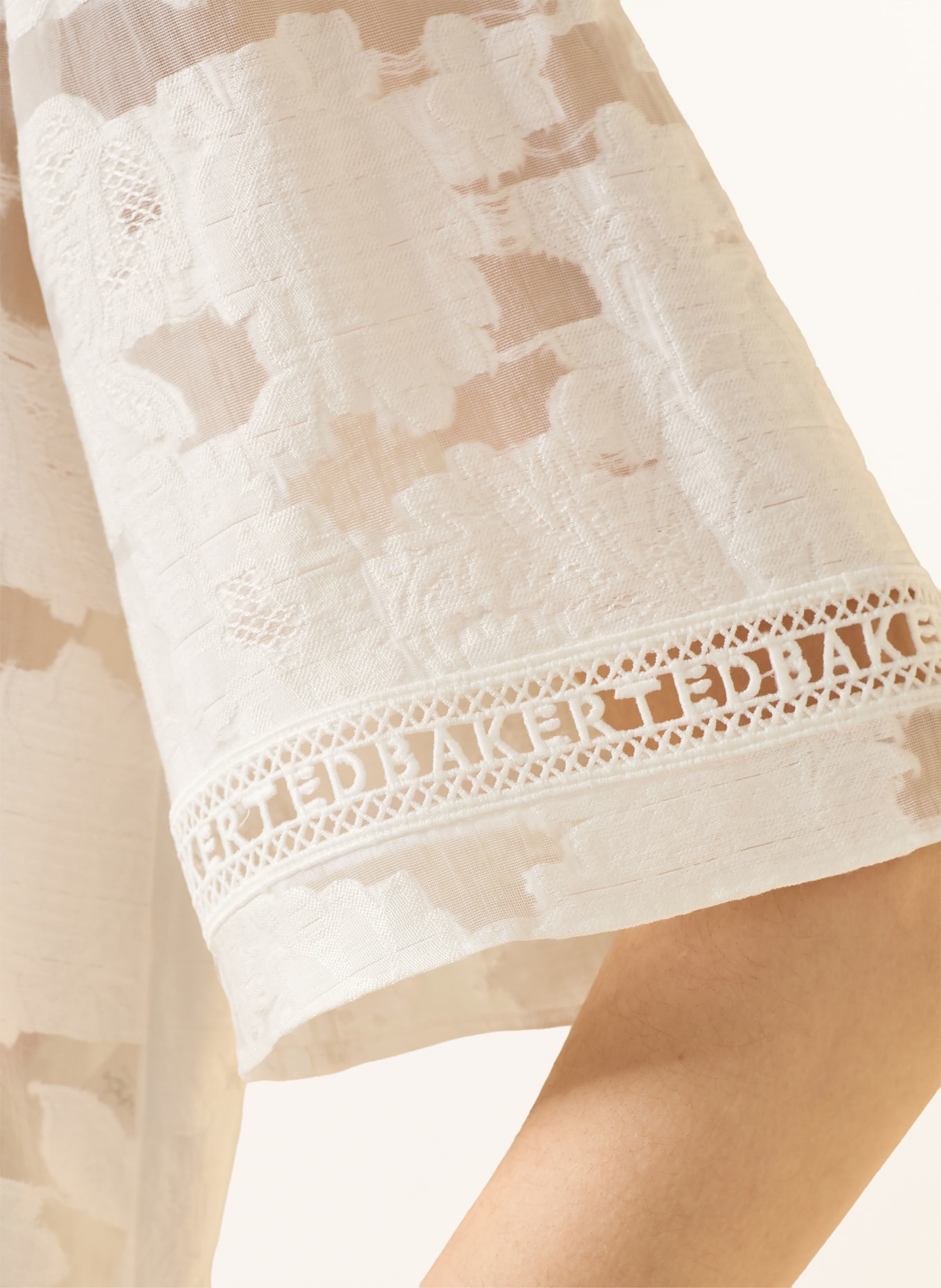 TED BAKER Hemdbluse KHAYT mit Spitze: WEISS