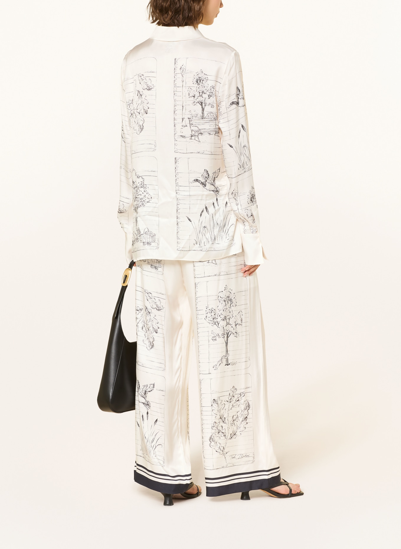 TED BAKER Hemdbluse ROHBIA: CREME / SCHWARZ