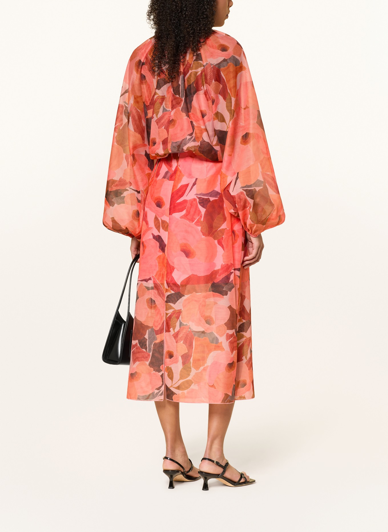TED BAKER SABRONA blouse shirt: ORANGE / DARK RED / RED