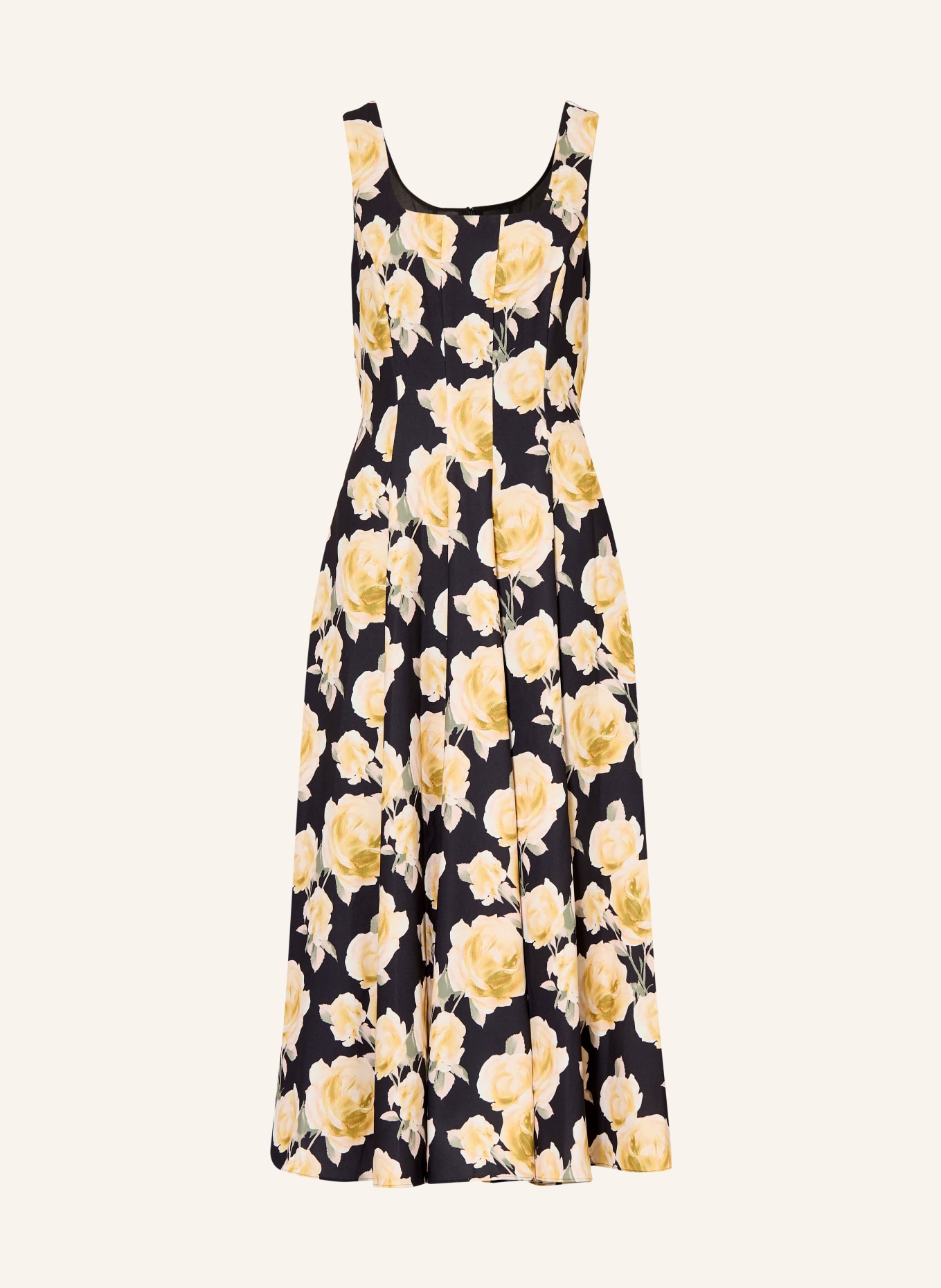 TED BAKER Klänning DENNYA: SVART / GUL / GRÖN