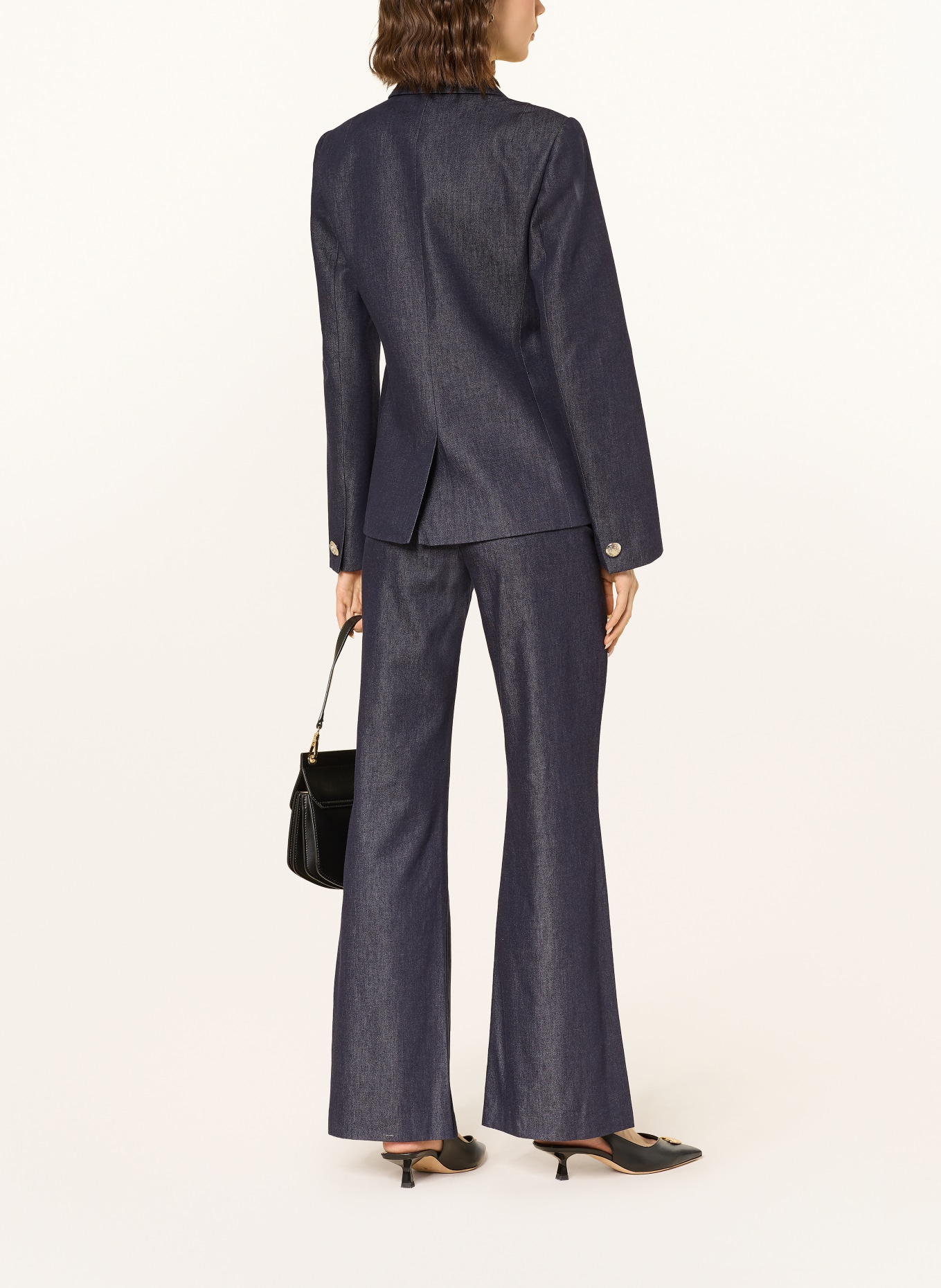 TED BAKER Marlenehose ELIVIAC in Jeansoptik: DUNKELBLAU