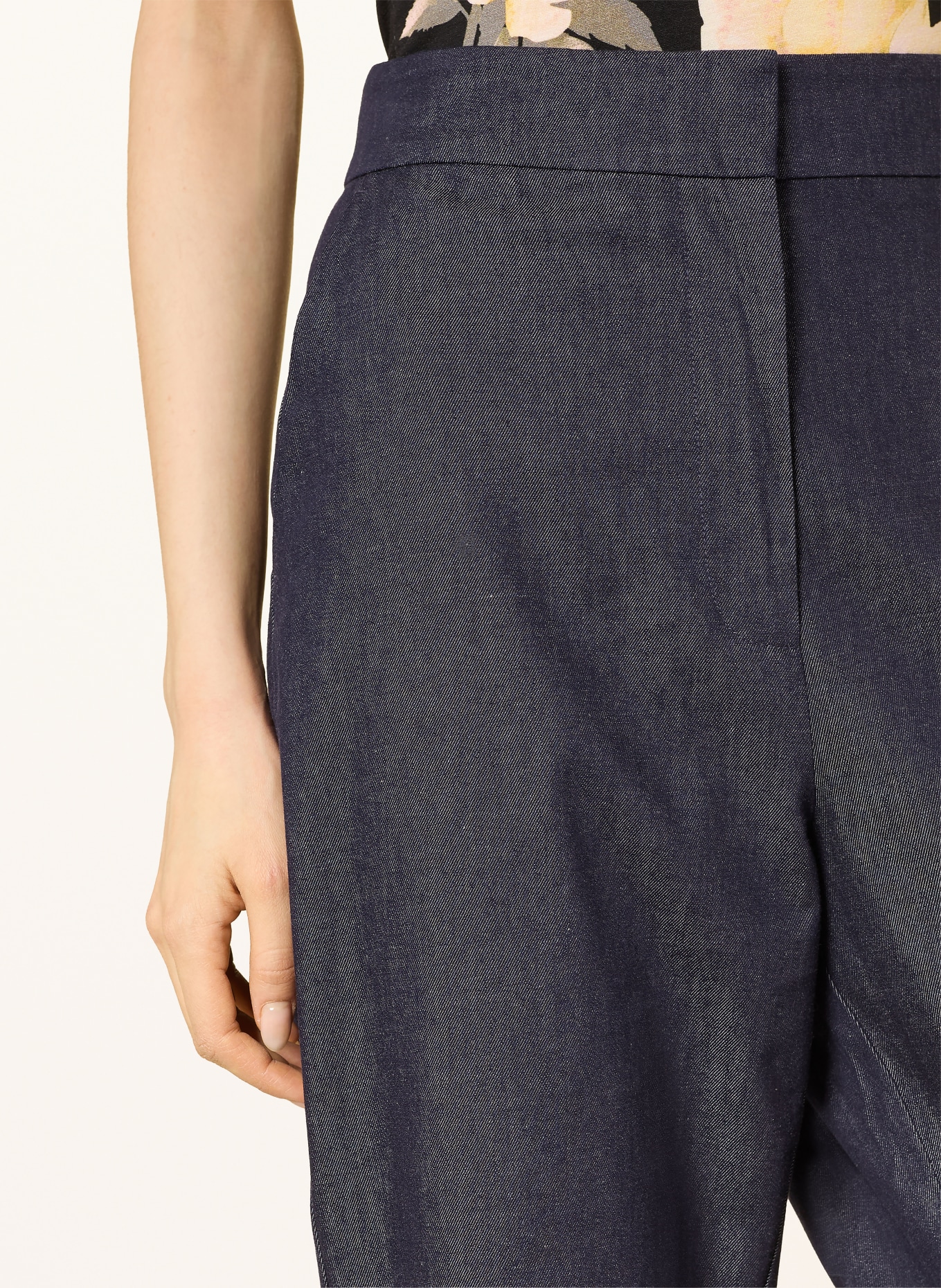 TED BAKER Marlenehose ELIVIAC in Jeansoptik: DUNKELBLAU