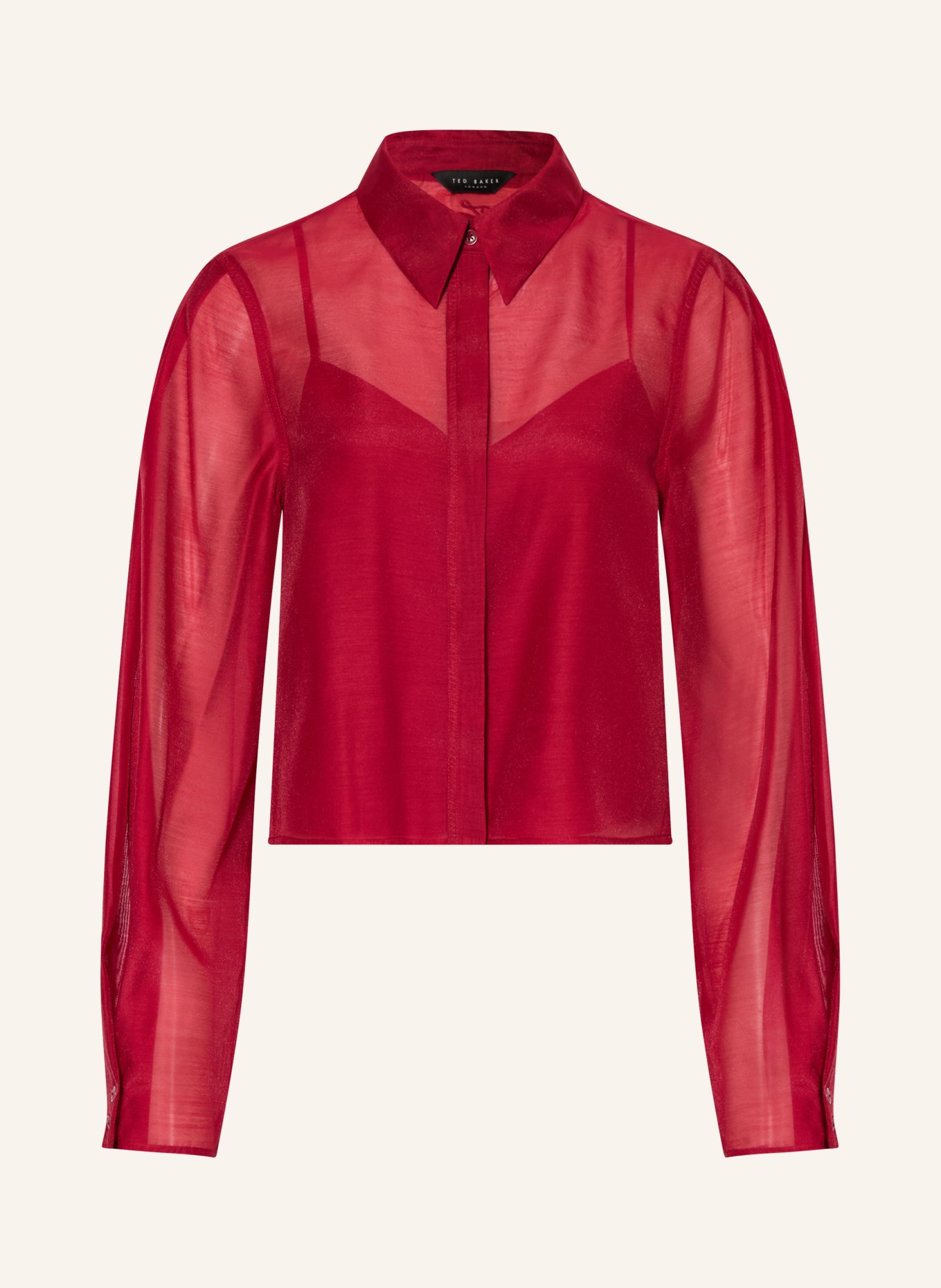 TED BAKER TILLIIA shirt blouse: DARK RED