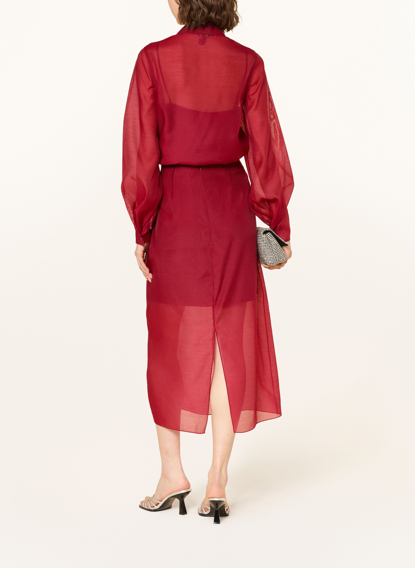 TED BAKER TILLIIA shirt blouse: DARK RED