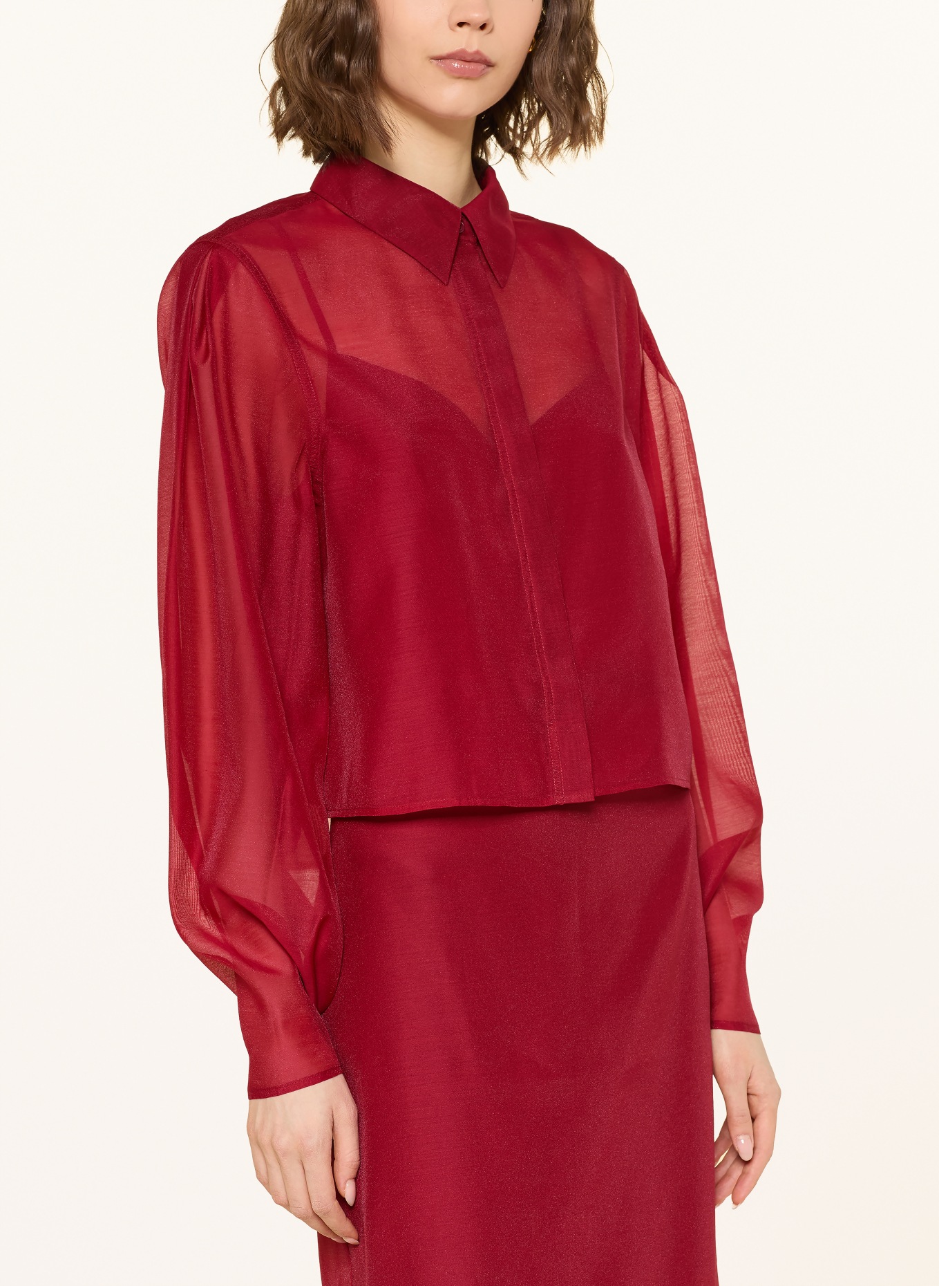 TED BAKER TILLIIA shirt blouse: DARK RED