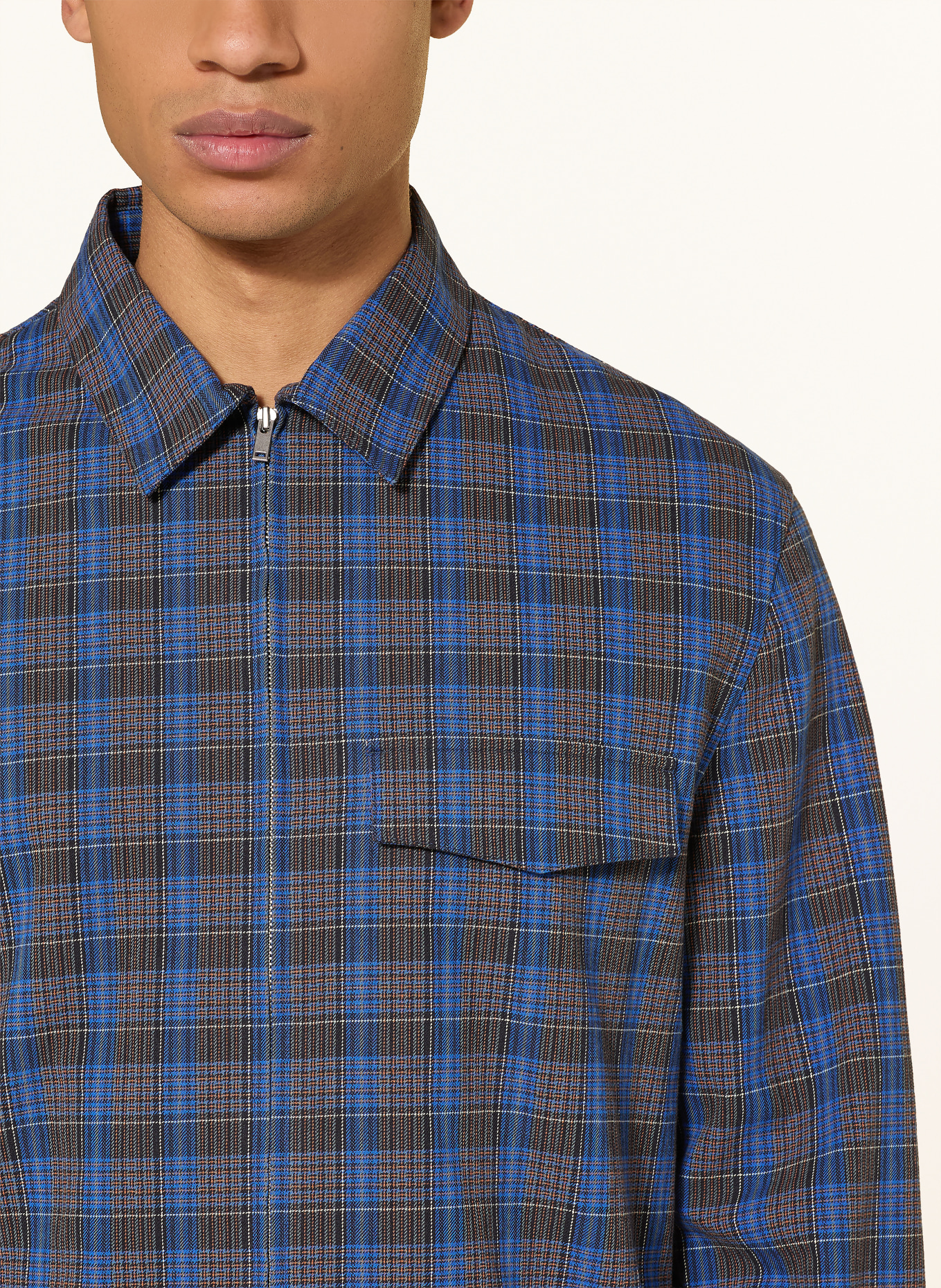 COS Overjacket: DUNKELBLAU / DUNKELORANGE / SCHWARZ