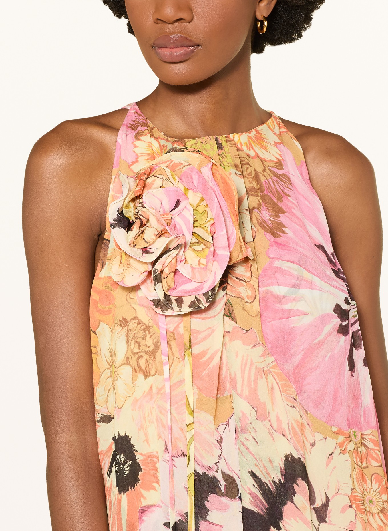 DOROTHEE SCHUMACHER Kleid FLORAL DREAM: HELLGELB / ROSA / ORANGE