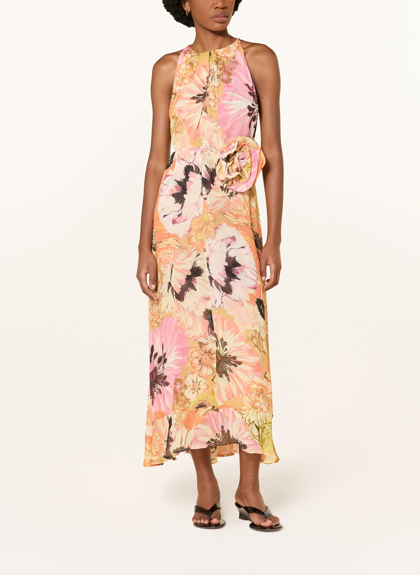 DOROTHEE SCHUMACHER Kleid FLORAL DREAM: HELLGELB / ROSA / ORANGE