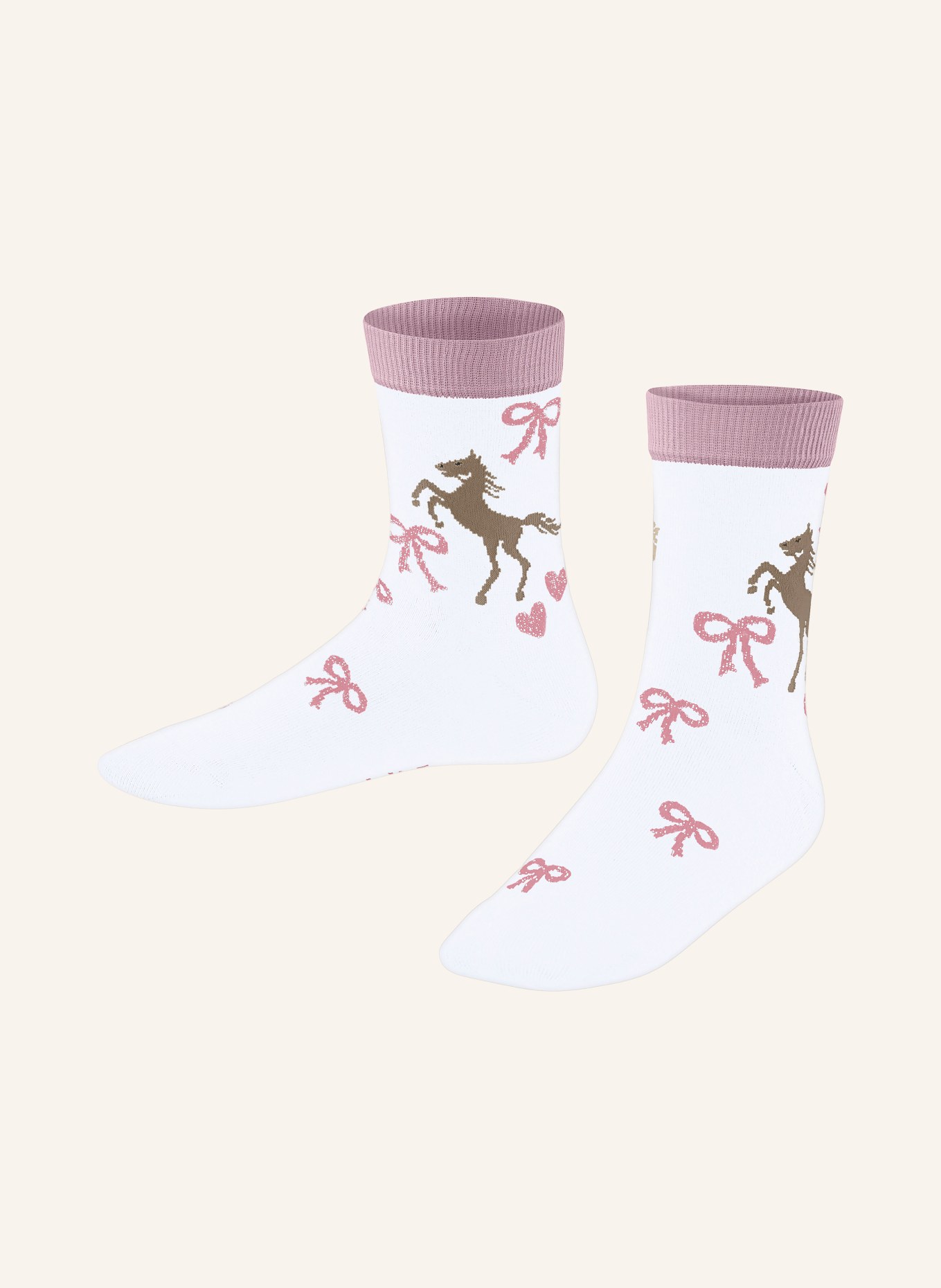 FALKE Socken WESTERN HORSES mit Glitzergarn: 2000 WHITE