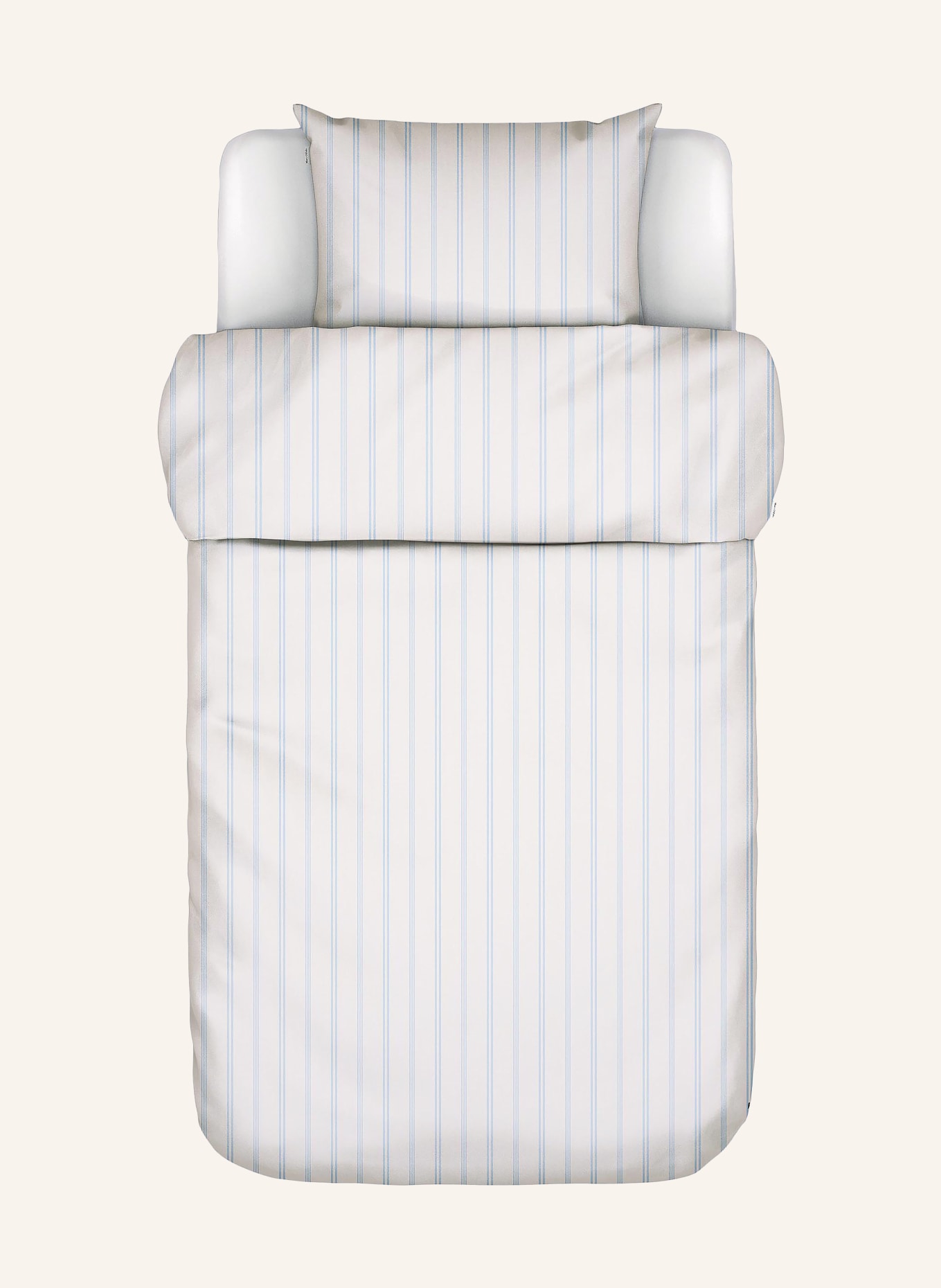 Marc O'Polo Bettwäsche OLIN: CREME / BLAUGRAU