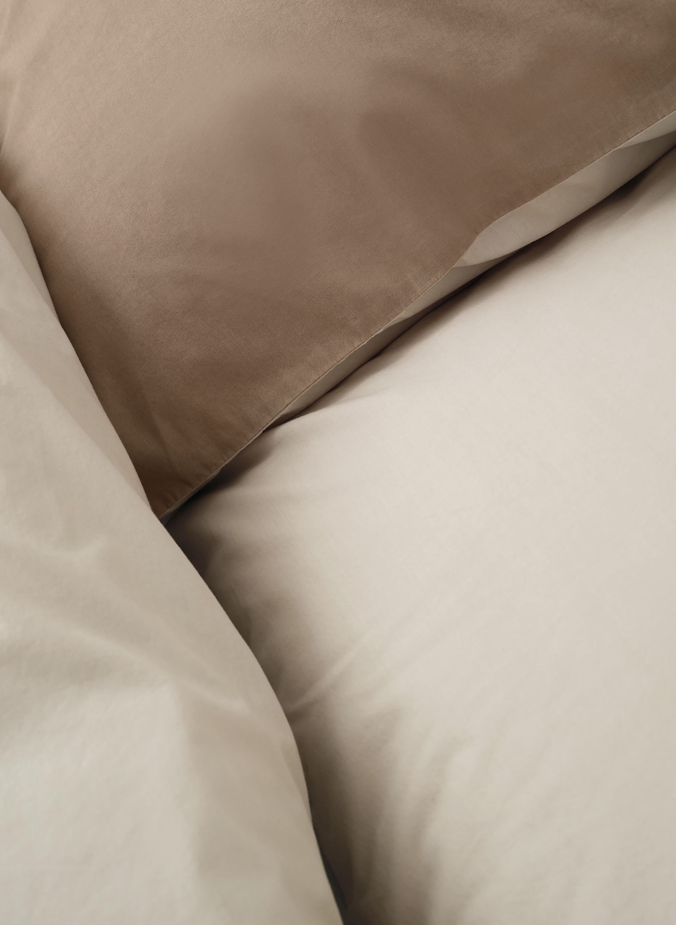 Marc O'Polo Pościel ERLA: JASNOBRĄZOWY / SZAROBRĄZOWY