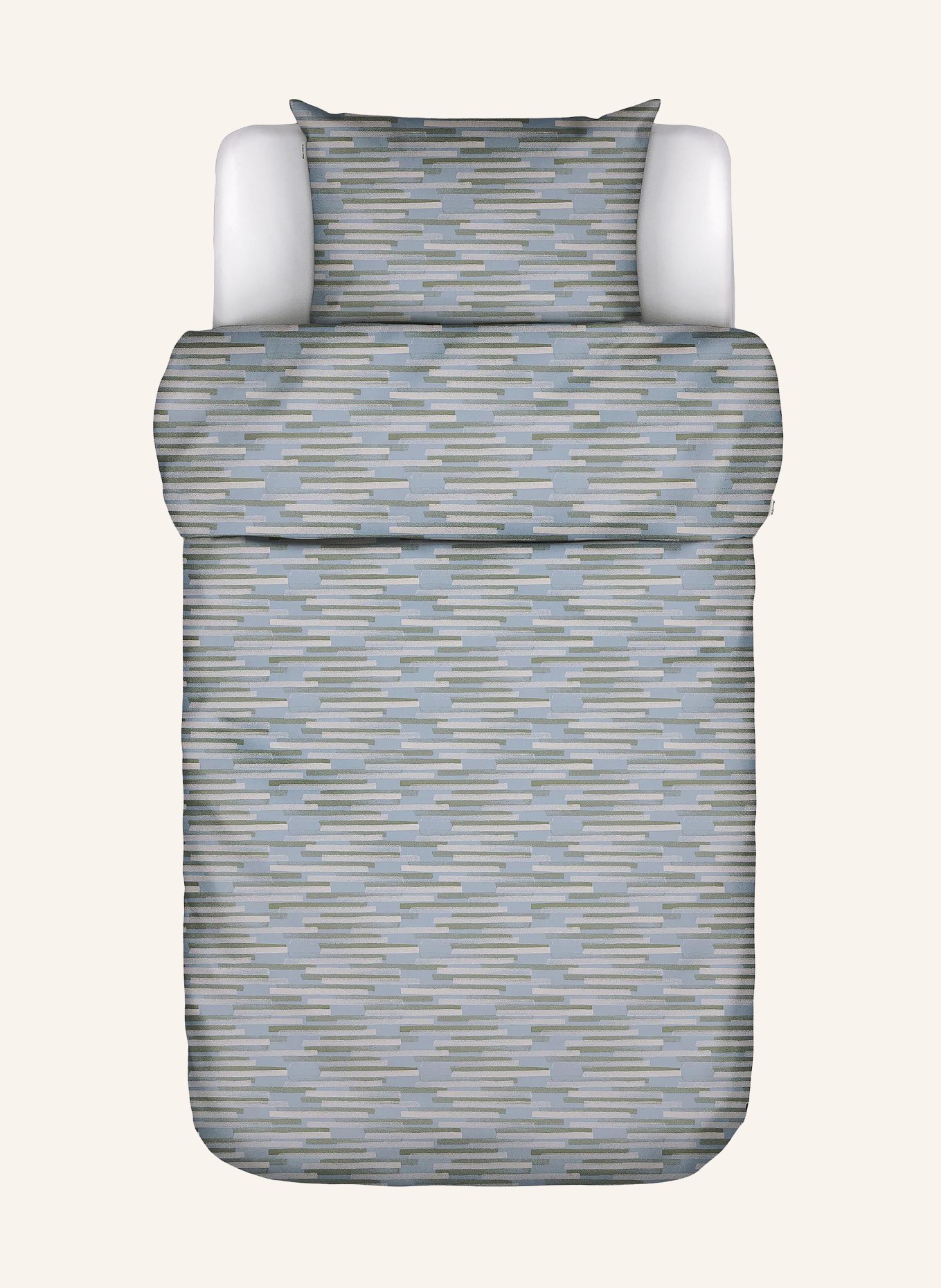 Marc O'Polo Bettwäsche SVALI: HELLBLAU / HELLGRÜN / GRÜN