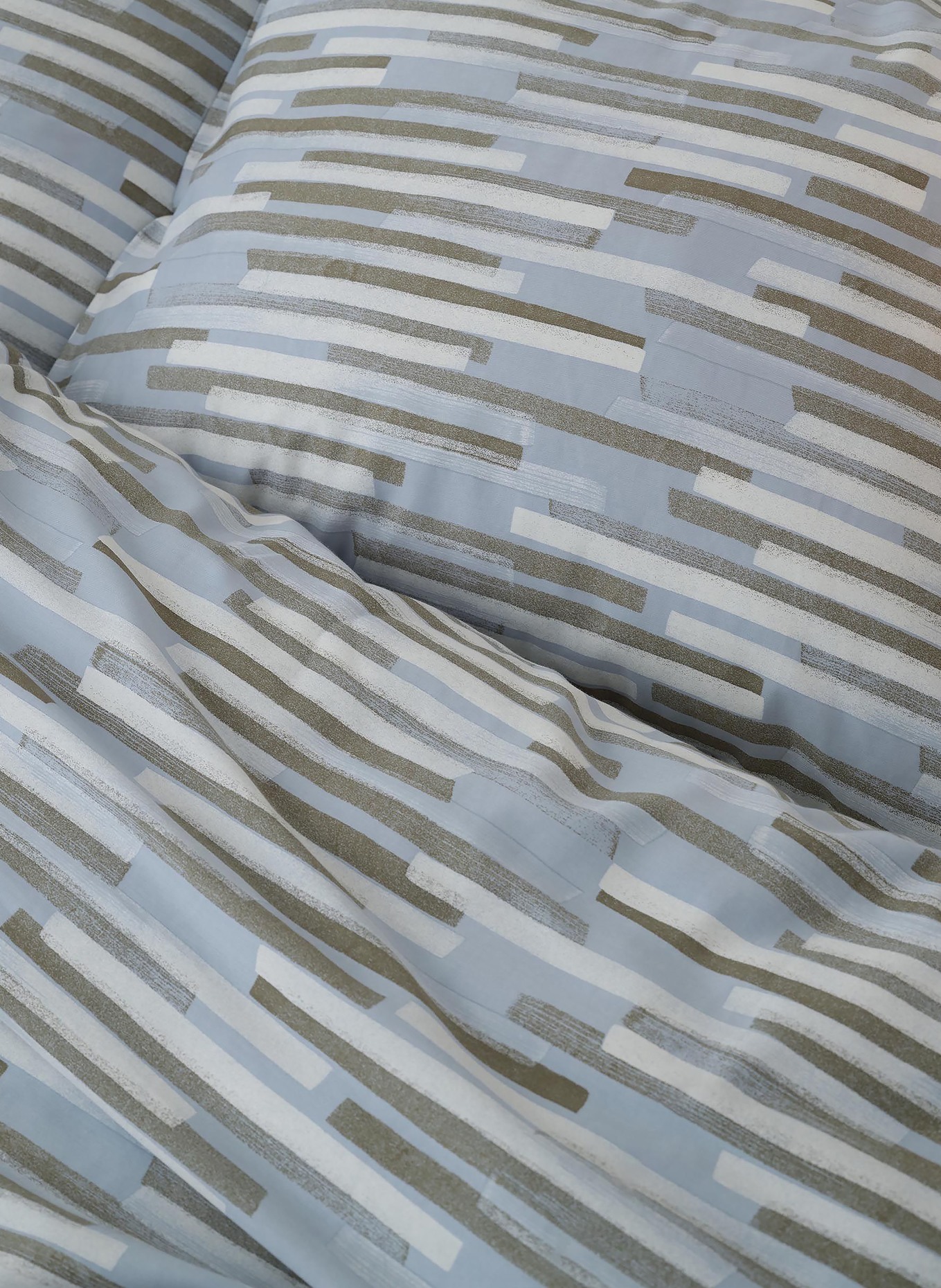 Marc O'Polo Bettwäsche SVALI: HELLBLAU / HELLGRÜN / GRÜN