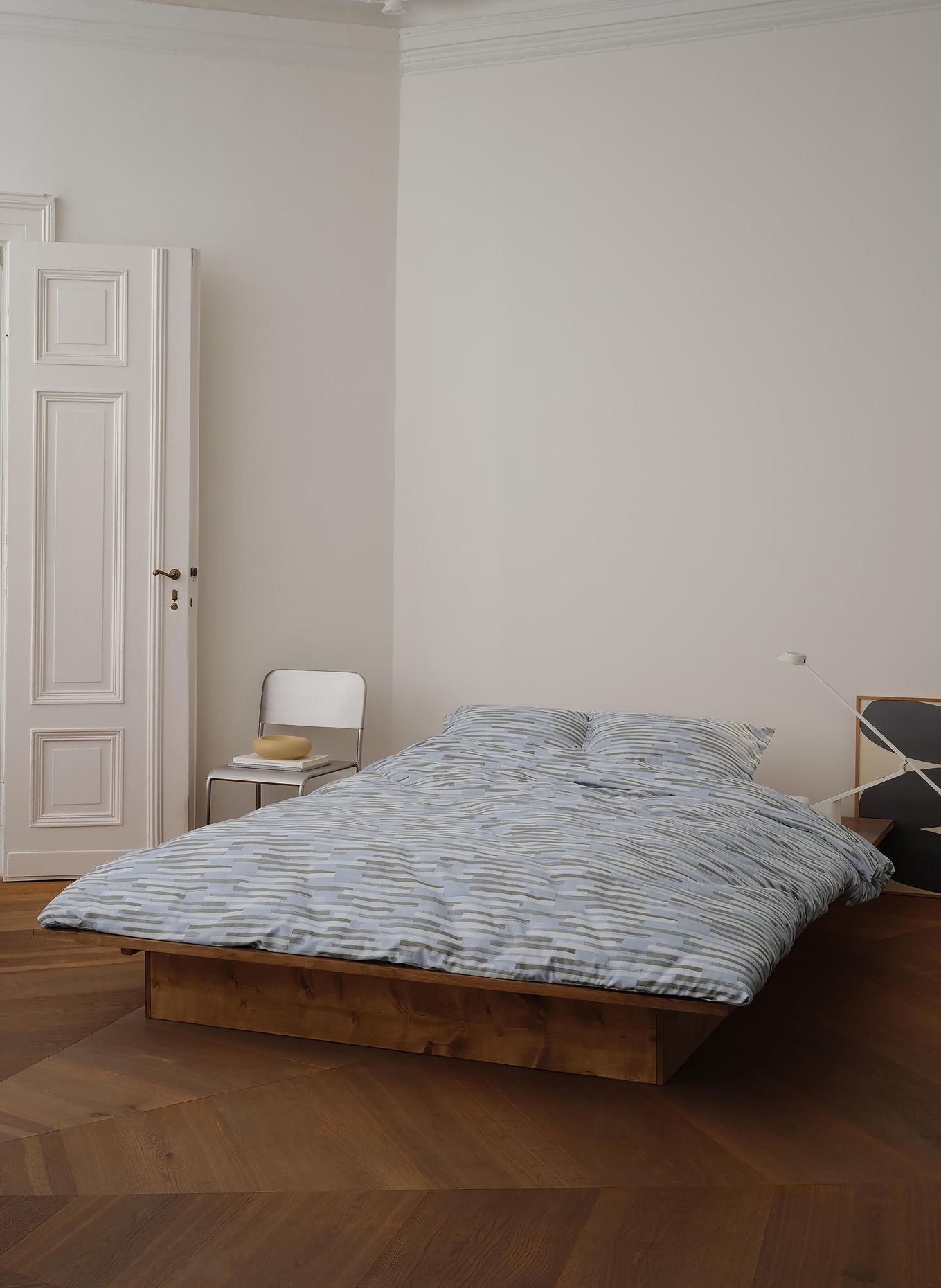 Marc O'Polo Bettwäsche SVALI: HELLBLAU / HELLGRÜN / GRÜN