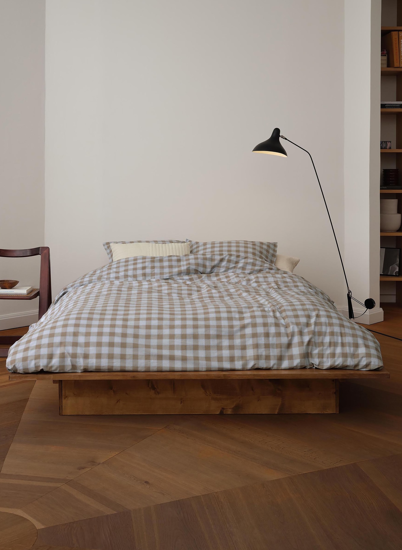 Marc O'Polo Bettwäsche ISAK: HELLBLAU / CAMEL / BLAUGRAU