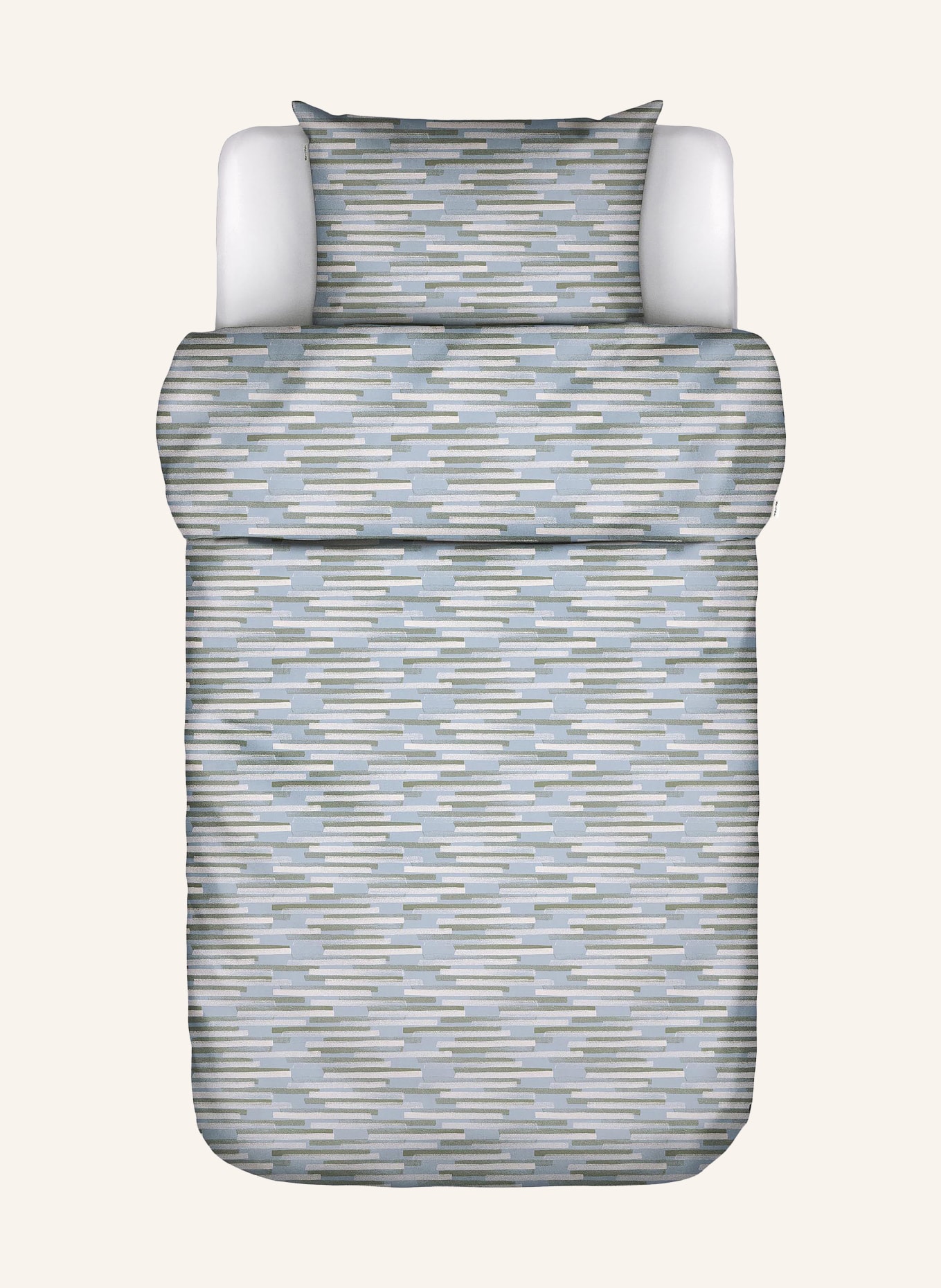 Marc O'Polo Bettwäsche SVALI: HELLBLAU / CREME / GRÜN