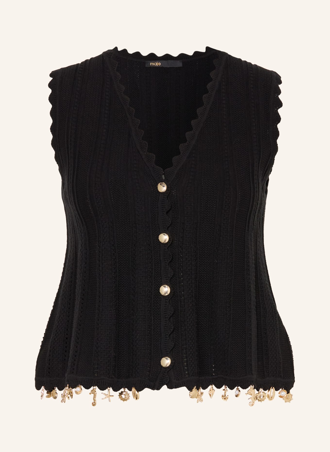 maje Strickweste: SCHWARZ