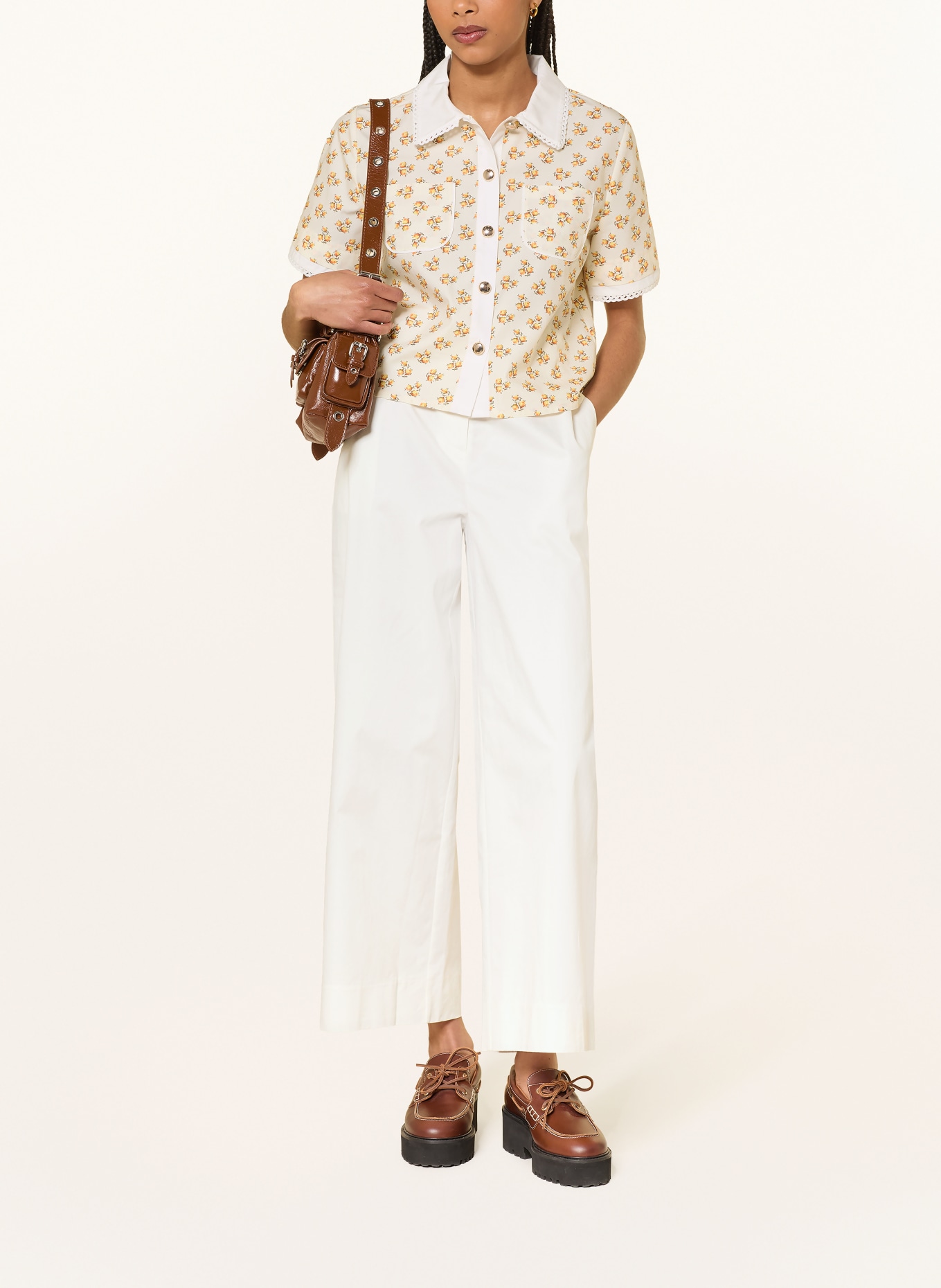 maje Marlenehose: WEISS