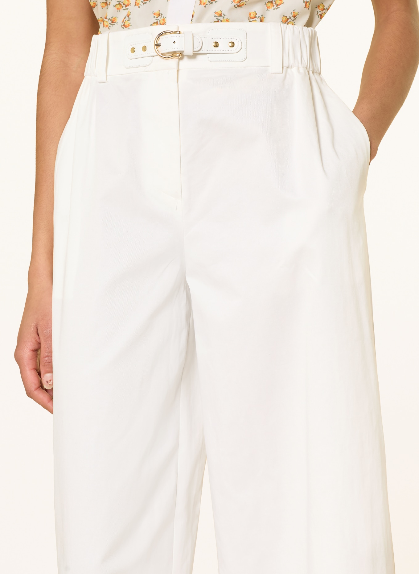 maje Marlenehose: WEISS