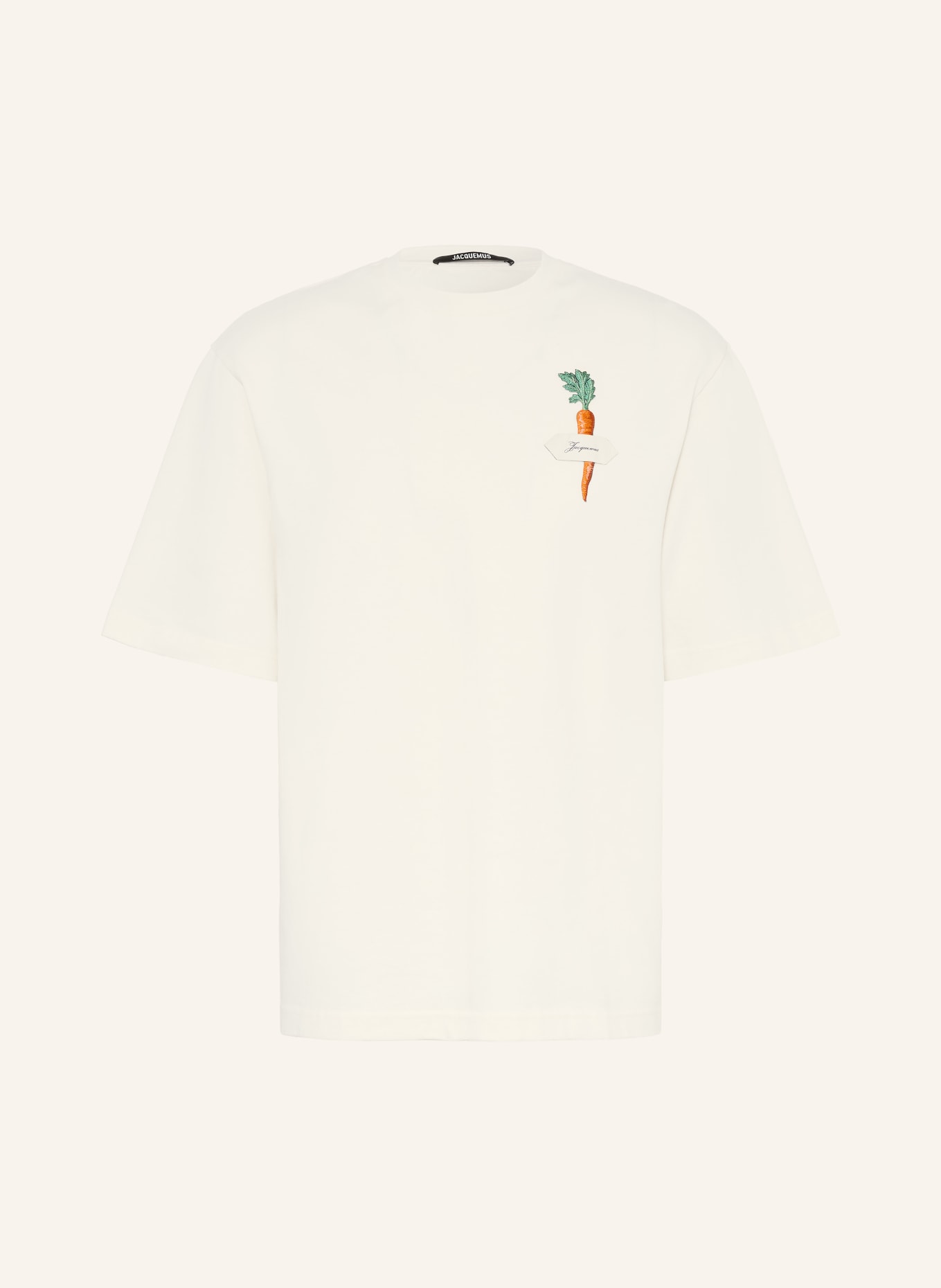 JACQUEMUS T-Shirt LE T-SHIRT CAROTTE: ECRU