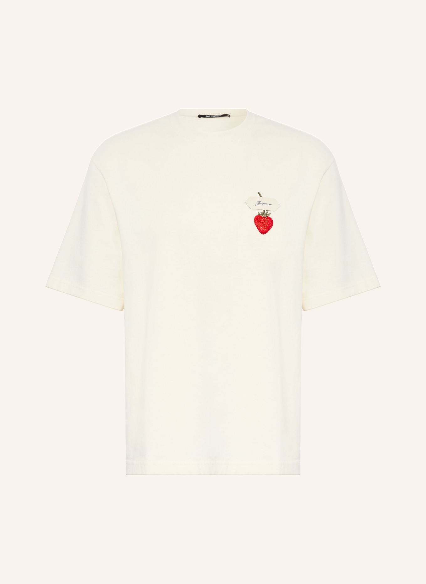 JACQUEMUS T-Shirt LE T-SHIRT FRAISE: ECRU