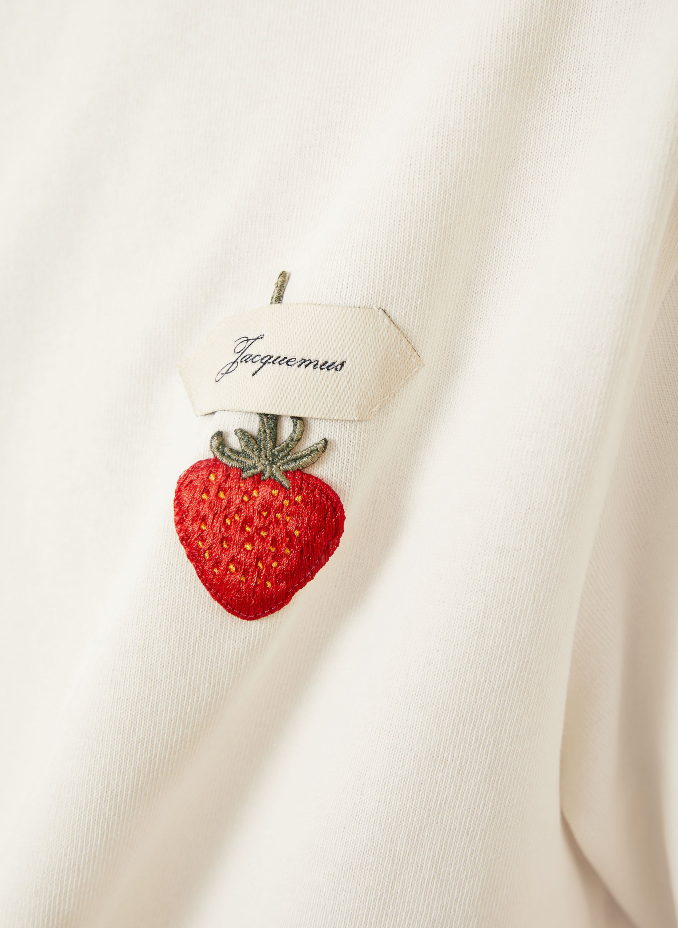 JACQUEMUS T-Shirt LE T-SHIRT FRAISE: ECRU