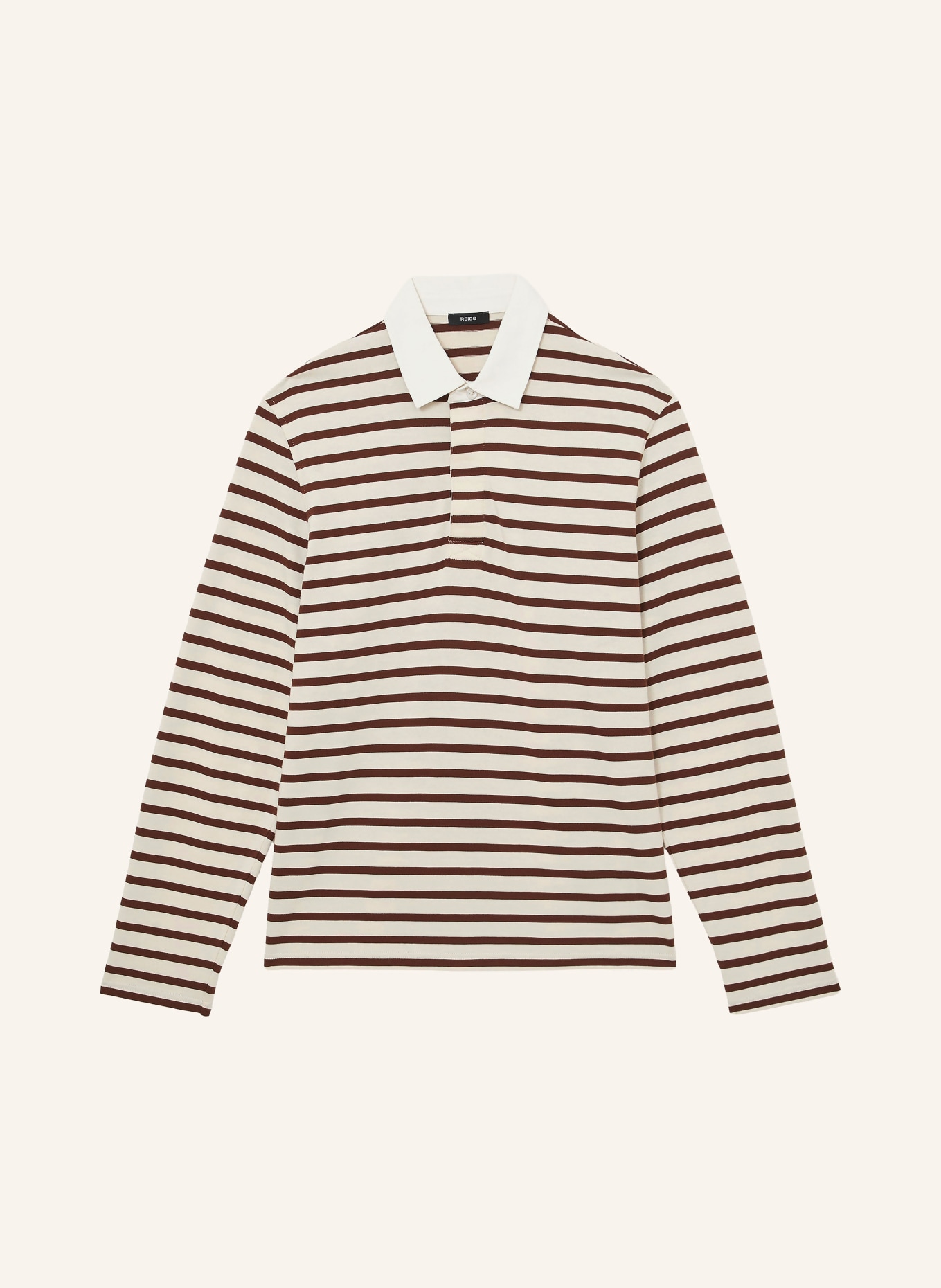 REISS Jersey poloshirt CONNERS: BRUIN / CRÈME