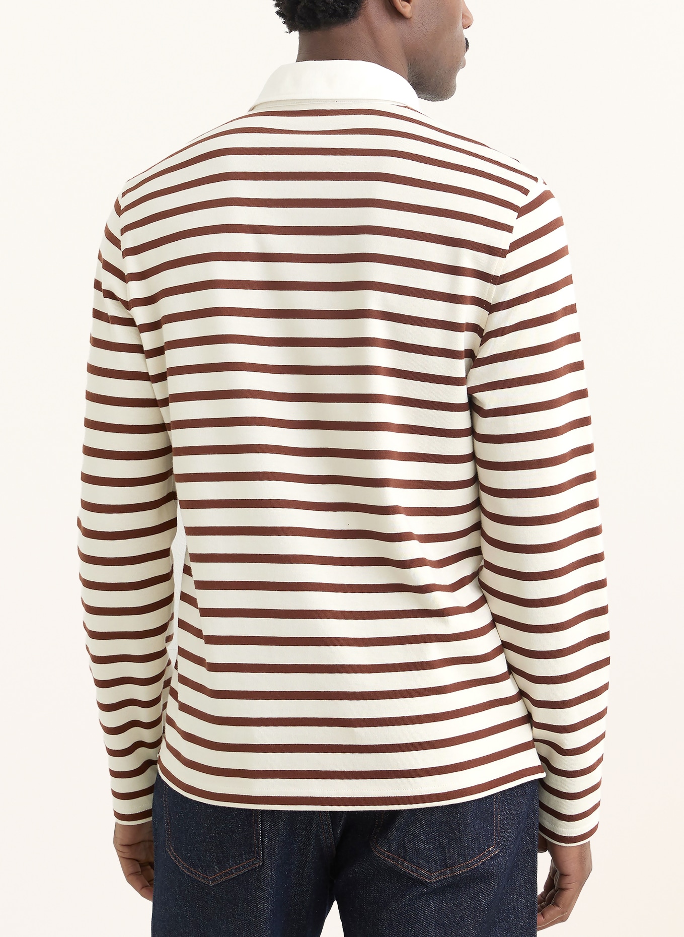 REISS Jersey poloshirt CONNERS: BRUIN / CRÈME