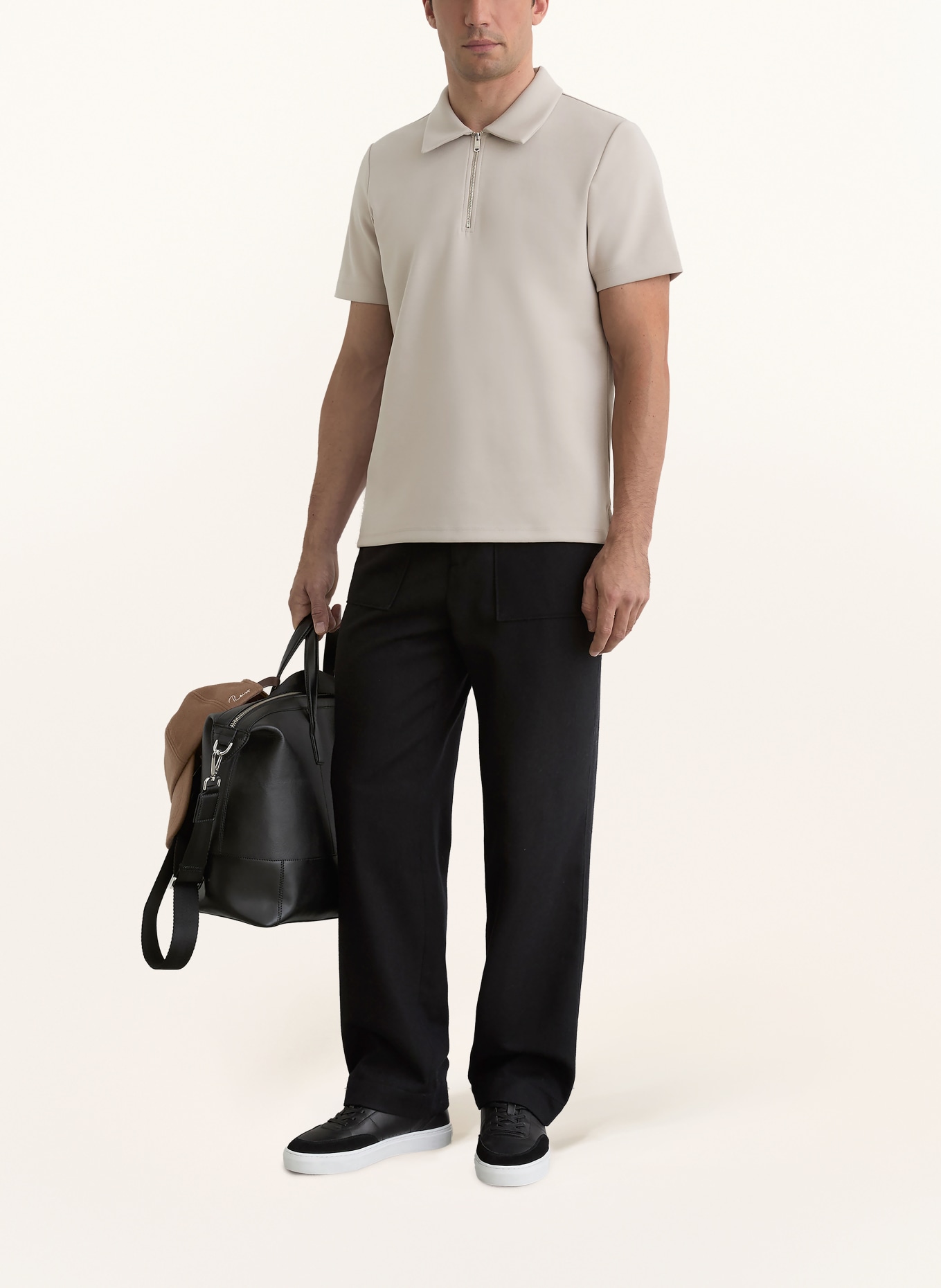 REISS Jersey-Poloshirt LORD: BEIGE