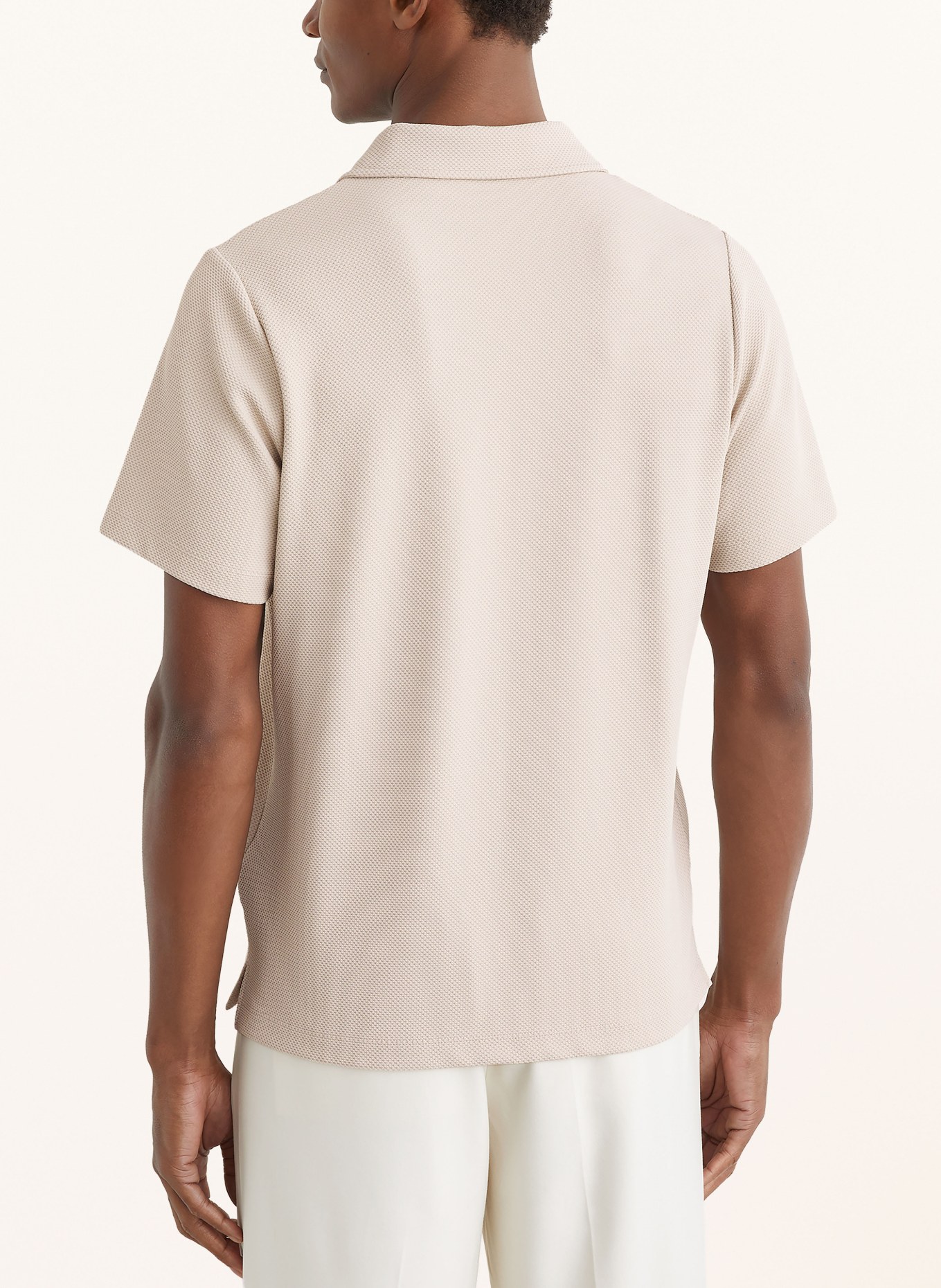 REISS Piqué polokošile KENNEDY: BÉŽOVÁ