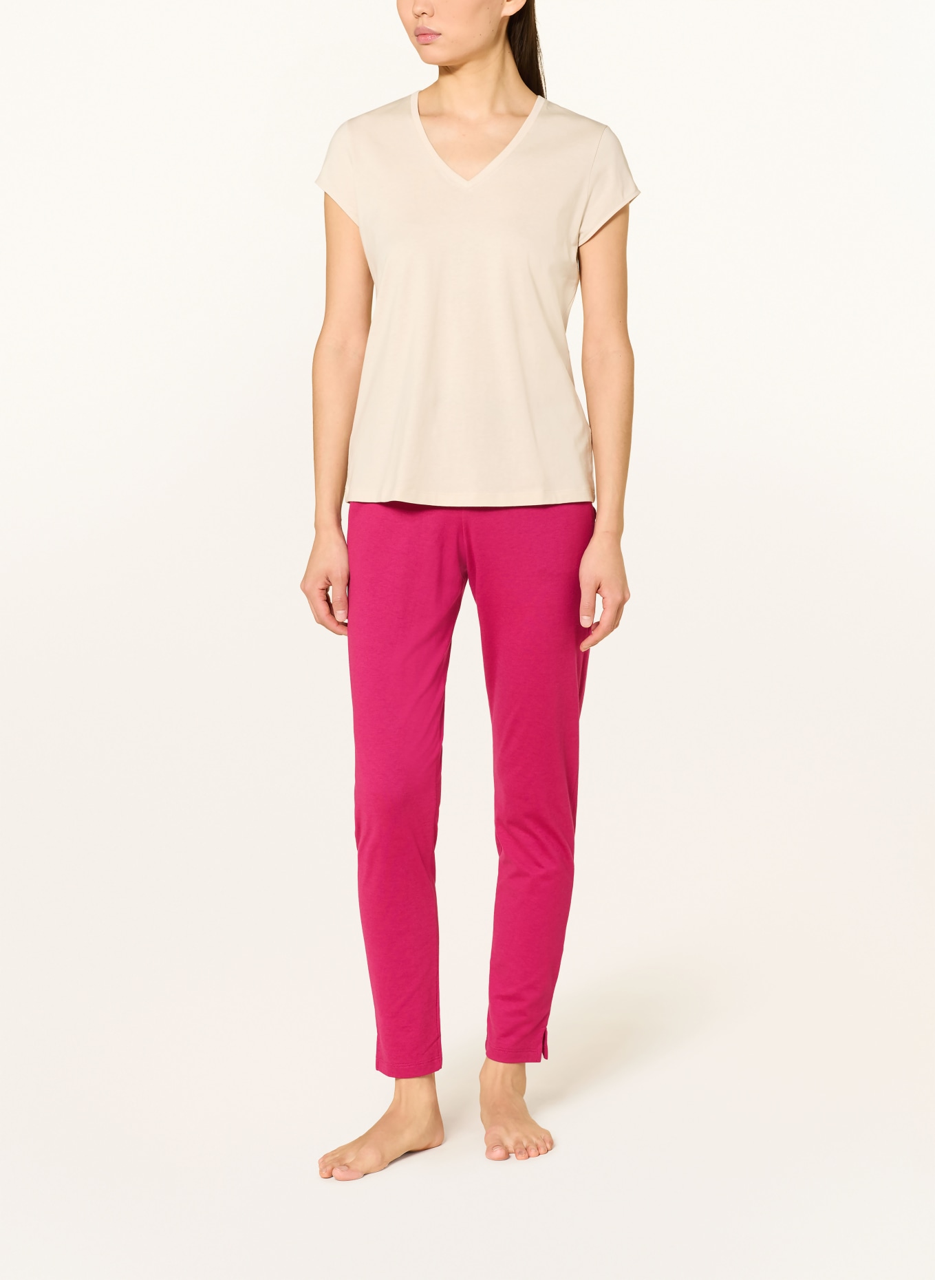 HANRO Sleep shirt NATURAL SHIRT: BEIGE