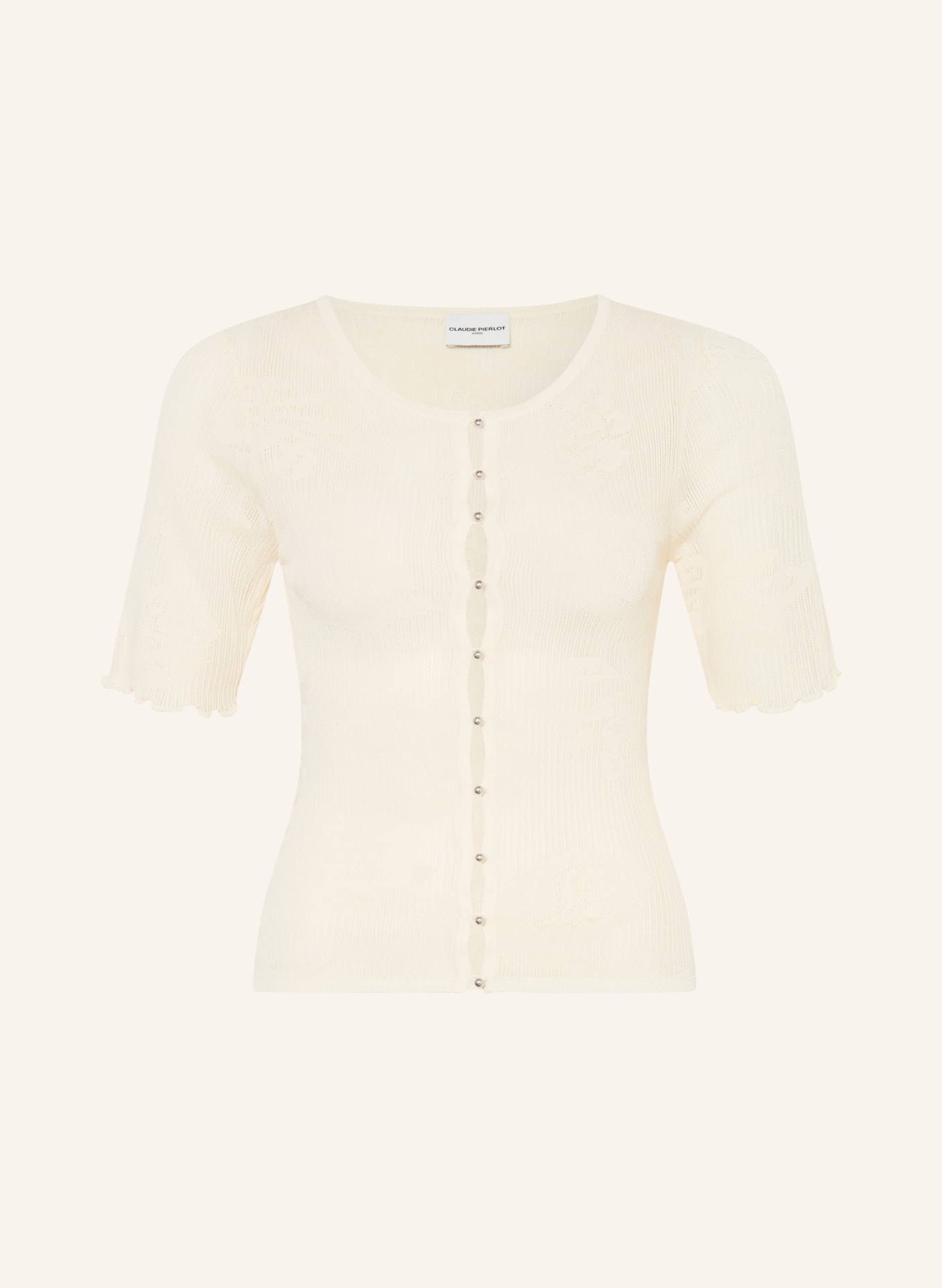 CLAUDIE PIERLOT Strickjacke: ECRU