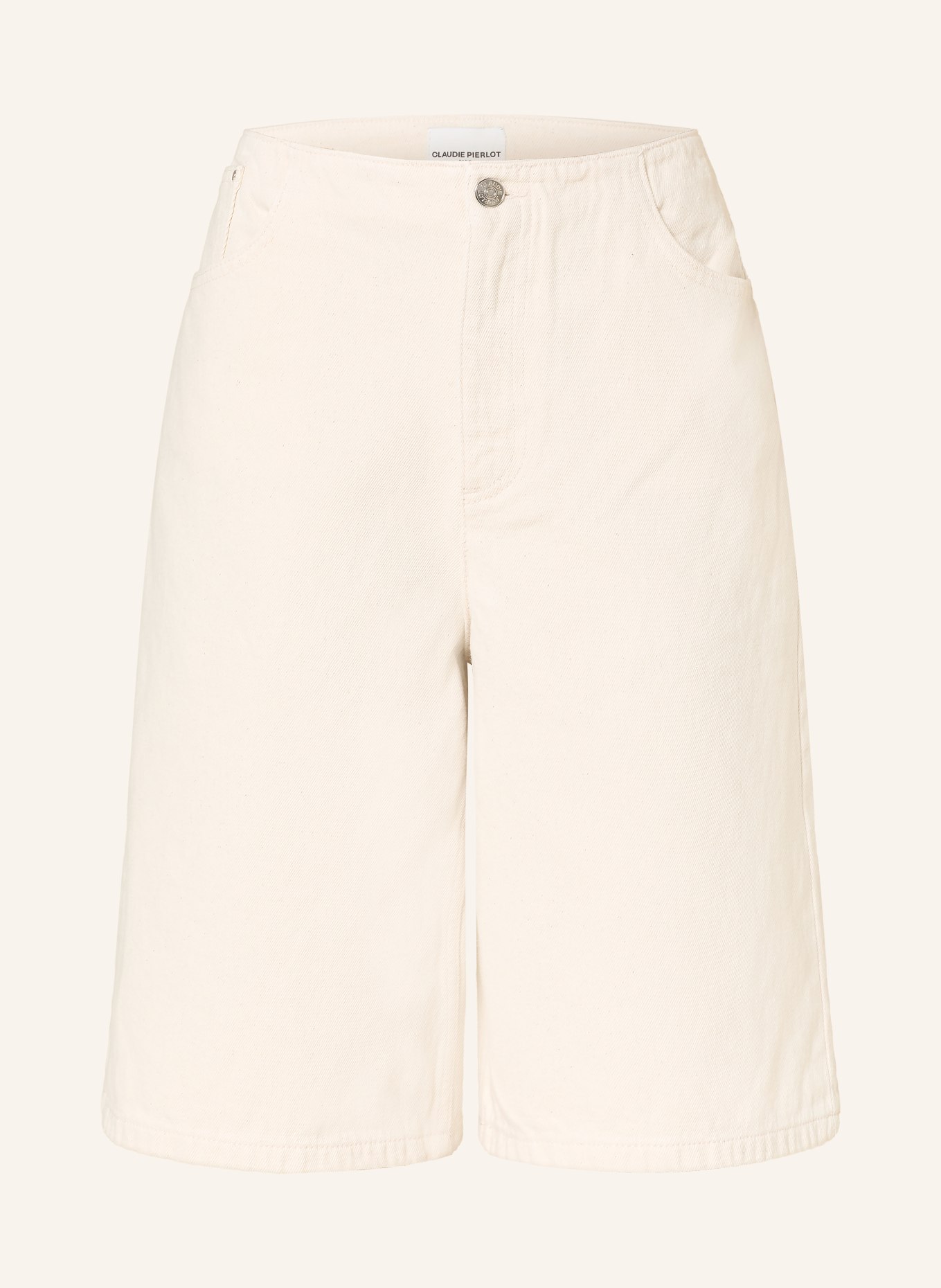 CLAUDIE PIERLOT Dżinsowe bermudy: ECRU