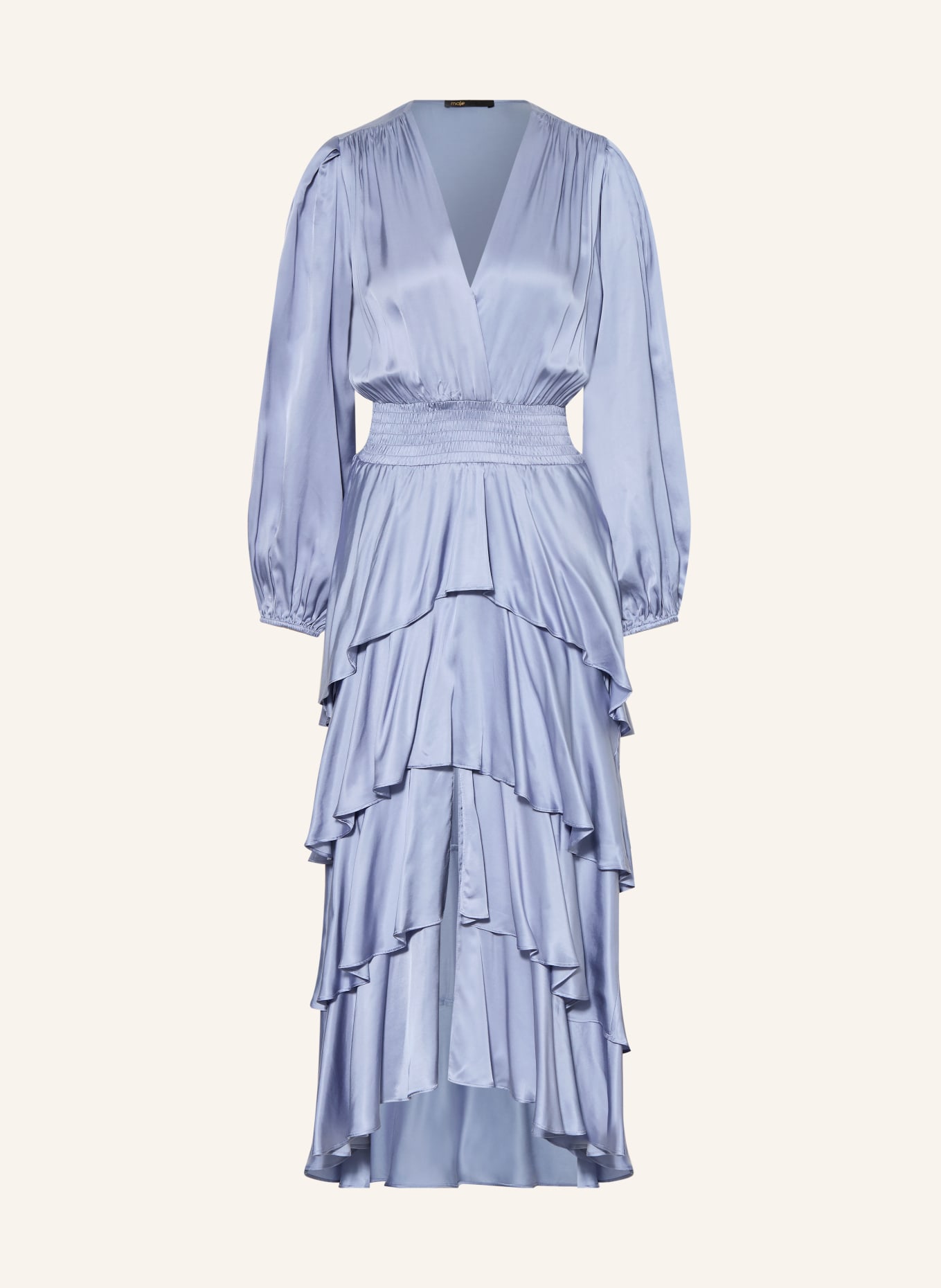 maje Satinkleid: HELLBLAU