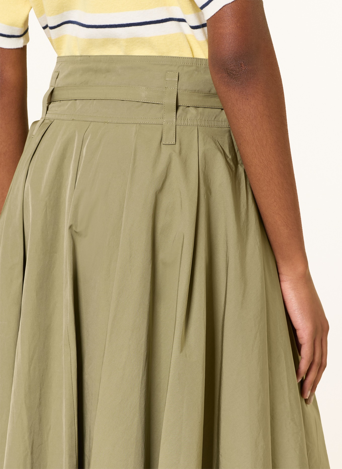 maje Faltenrock: KHAKI