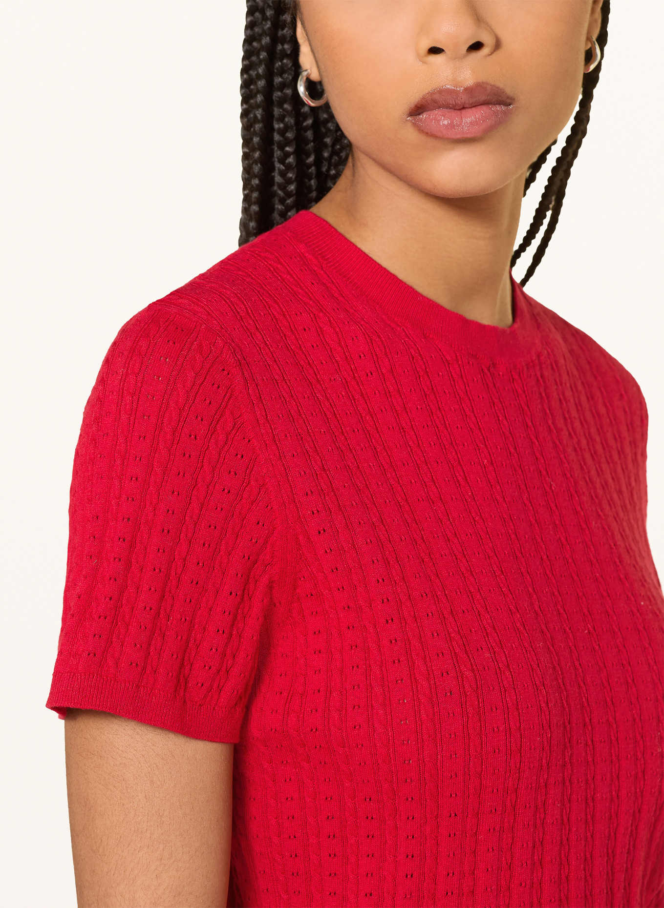 maje Strickshirt: ROT