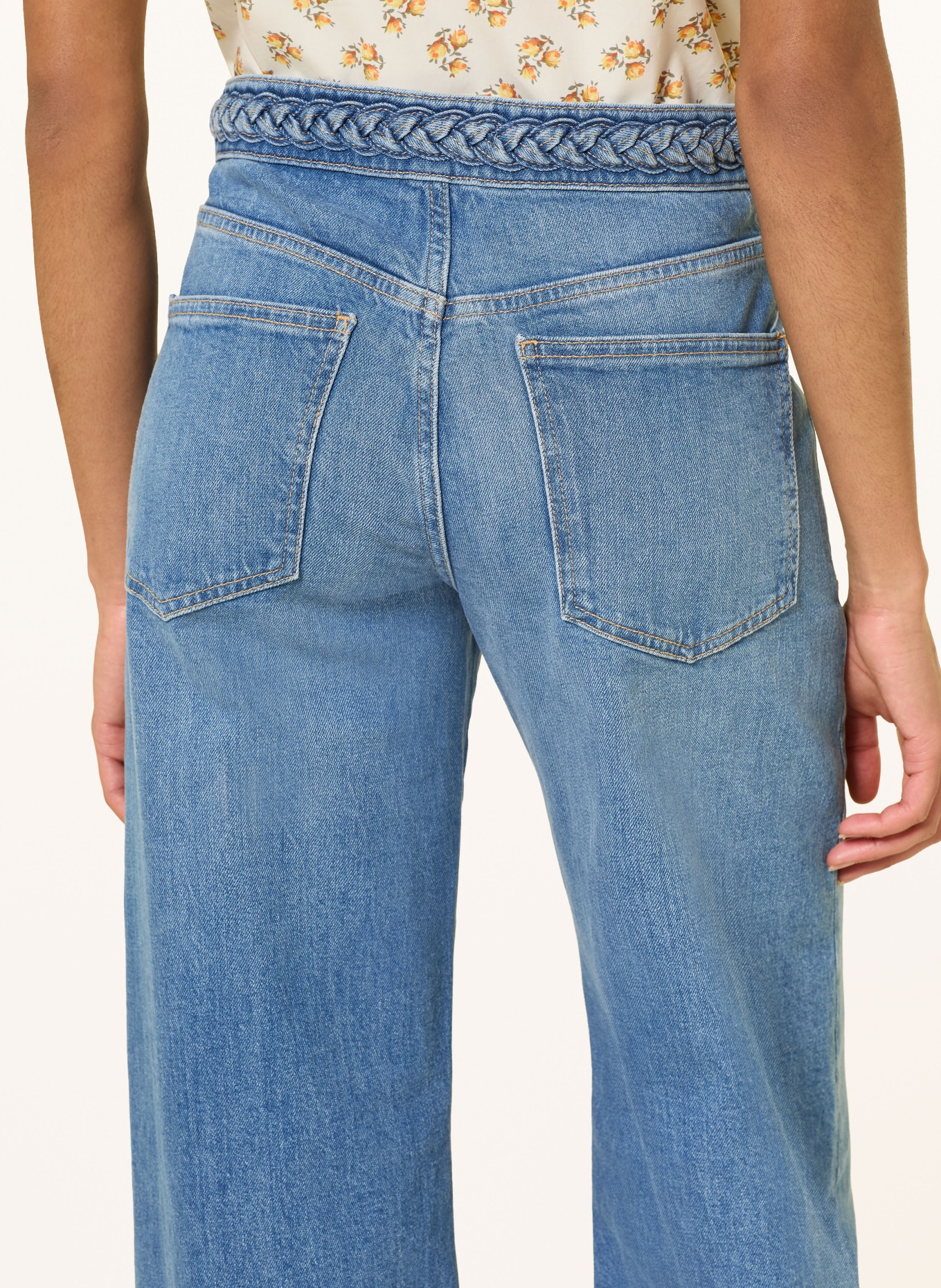 maje Dżinsy z szerokimi nogawkami: 0201 BLUE