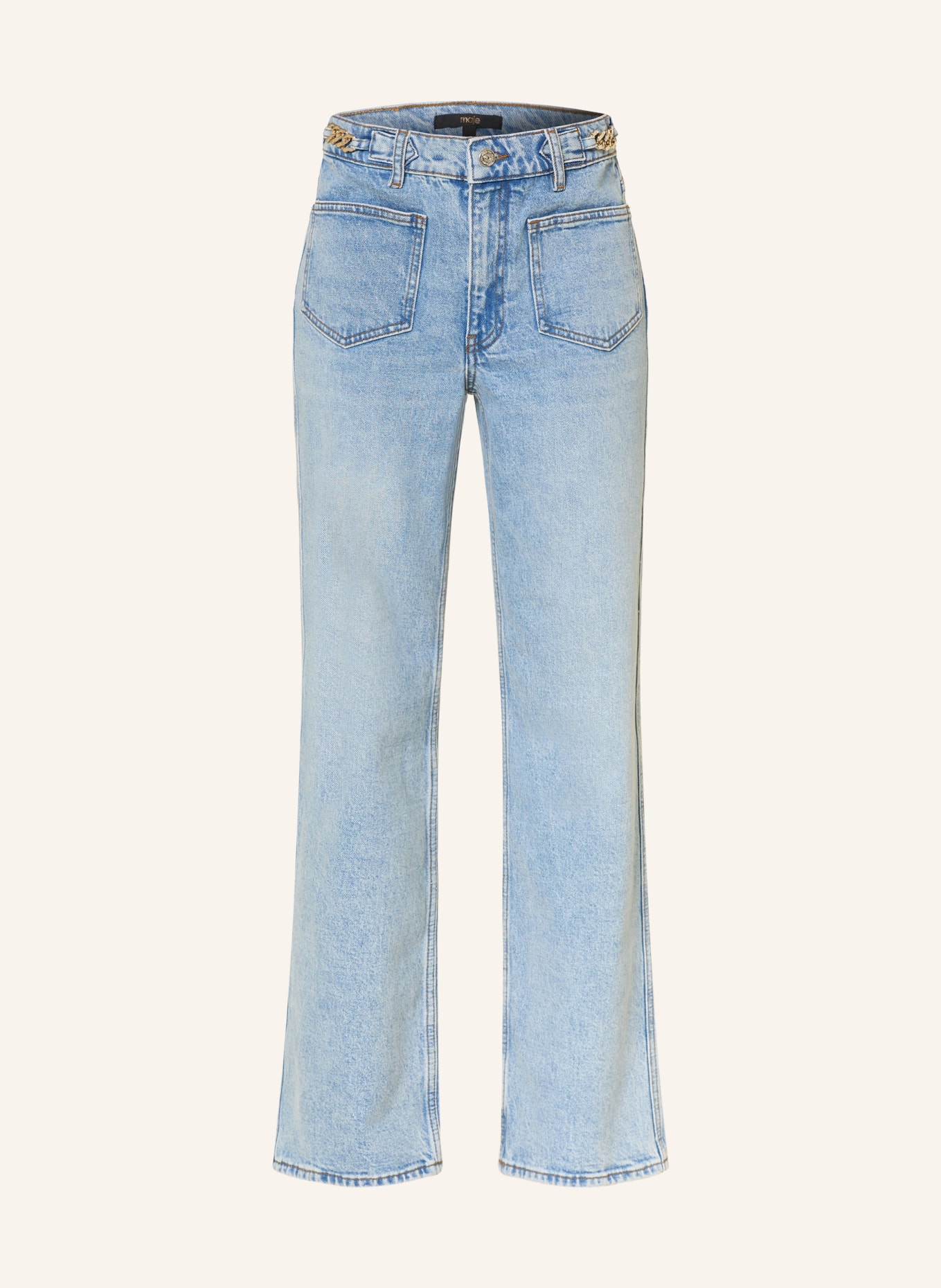 maje Wide Leg Jeans: 0201 BLUE