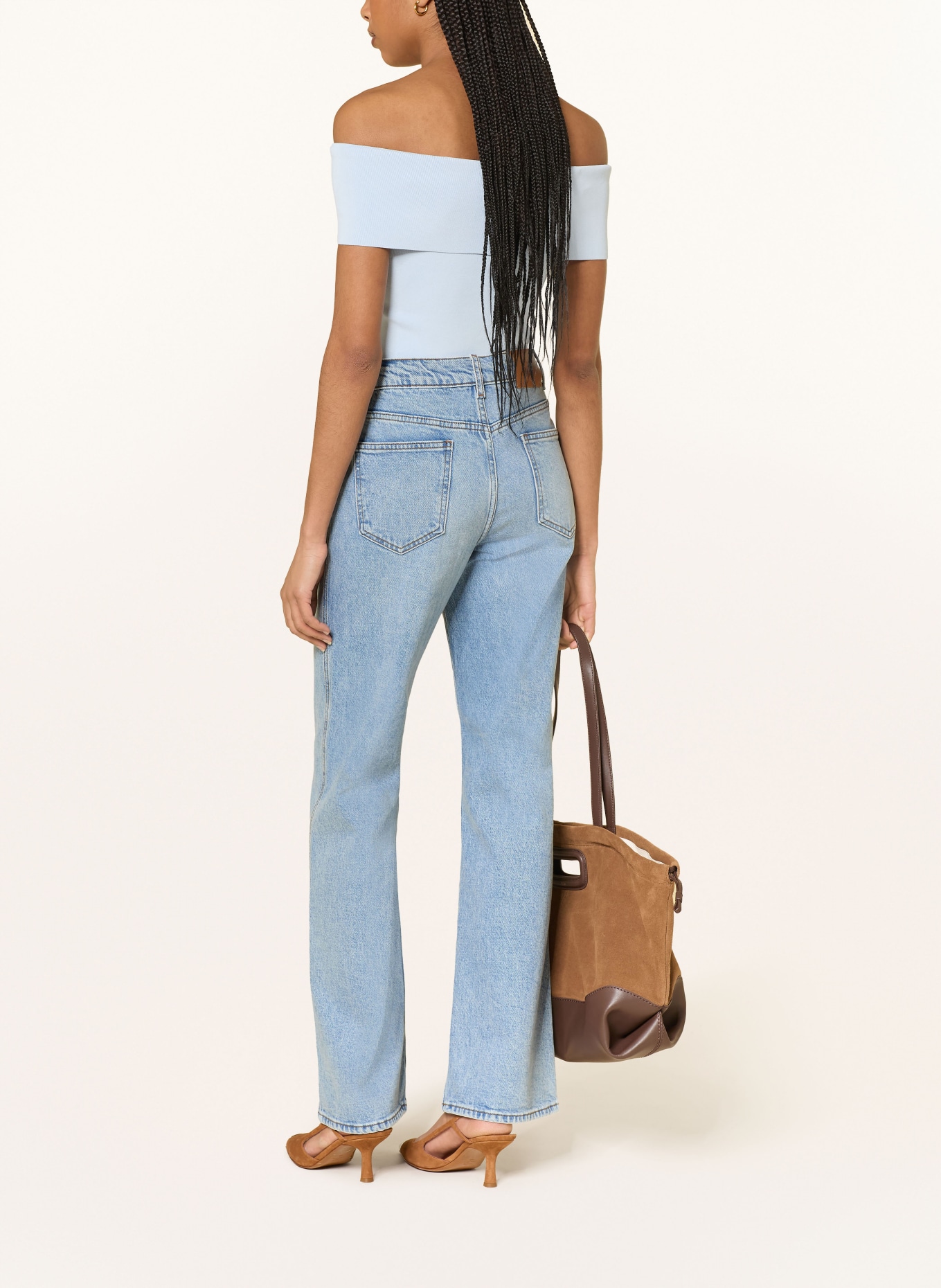 maje Wide Leg Jeans: 0201 BLUE