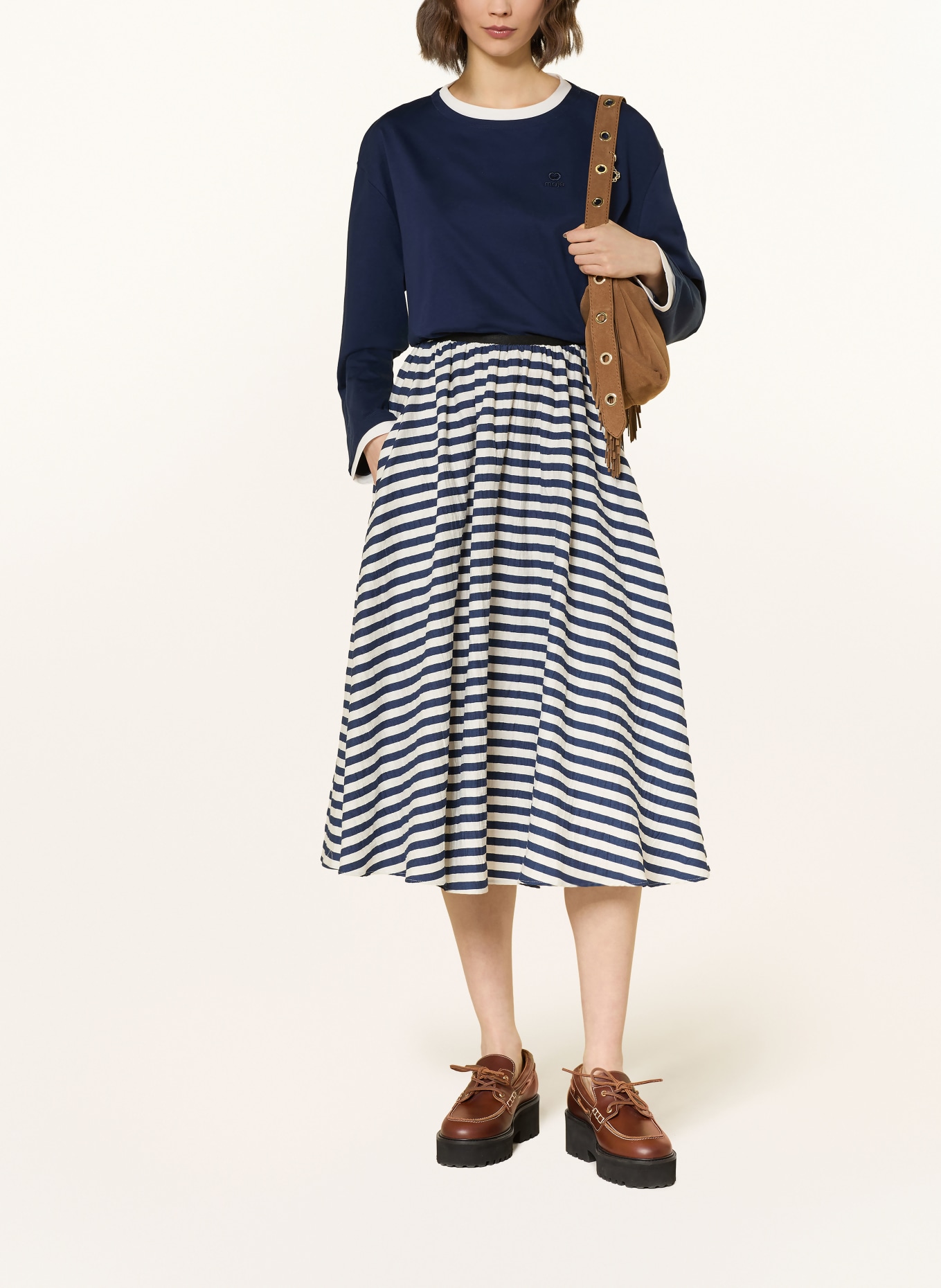 maje Rock: WEISS / DUNKELBLAU