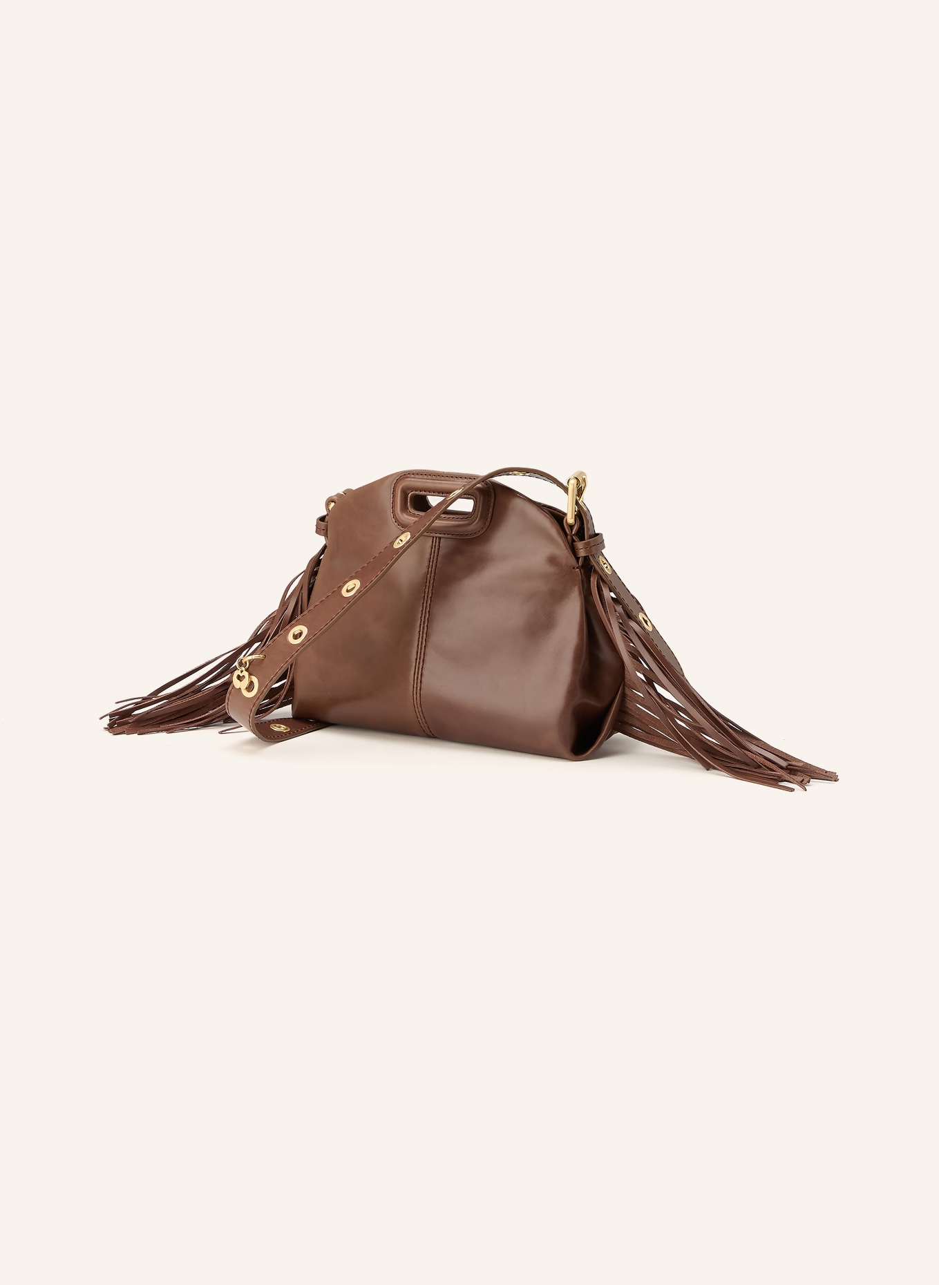 maje Handtasche: BRAUN / GOLD