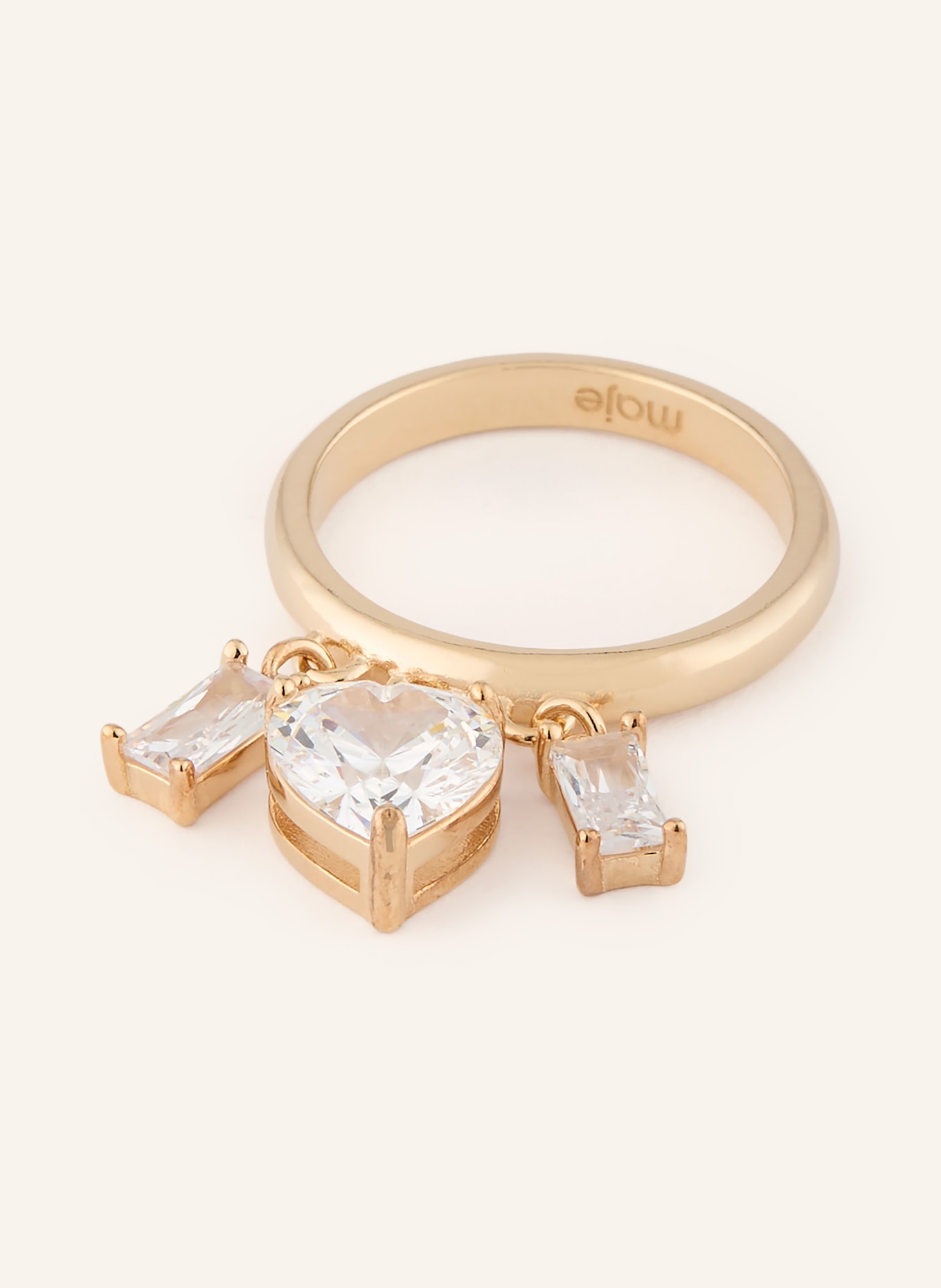 maje Ring: GOLD / WEISS