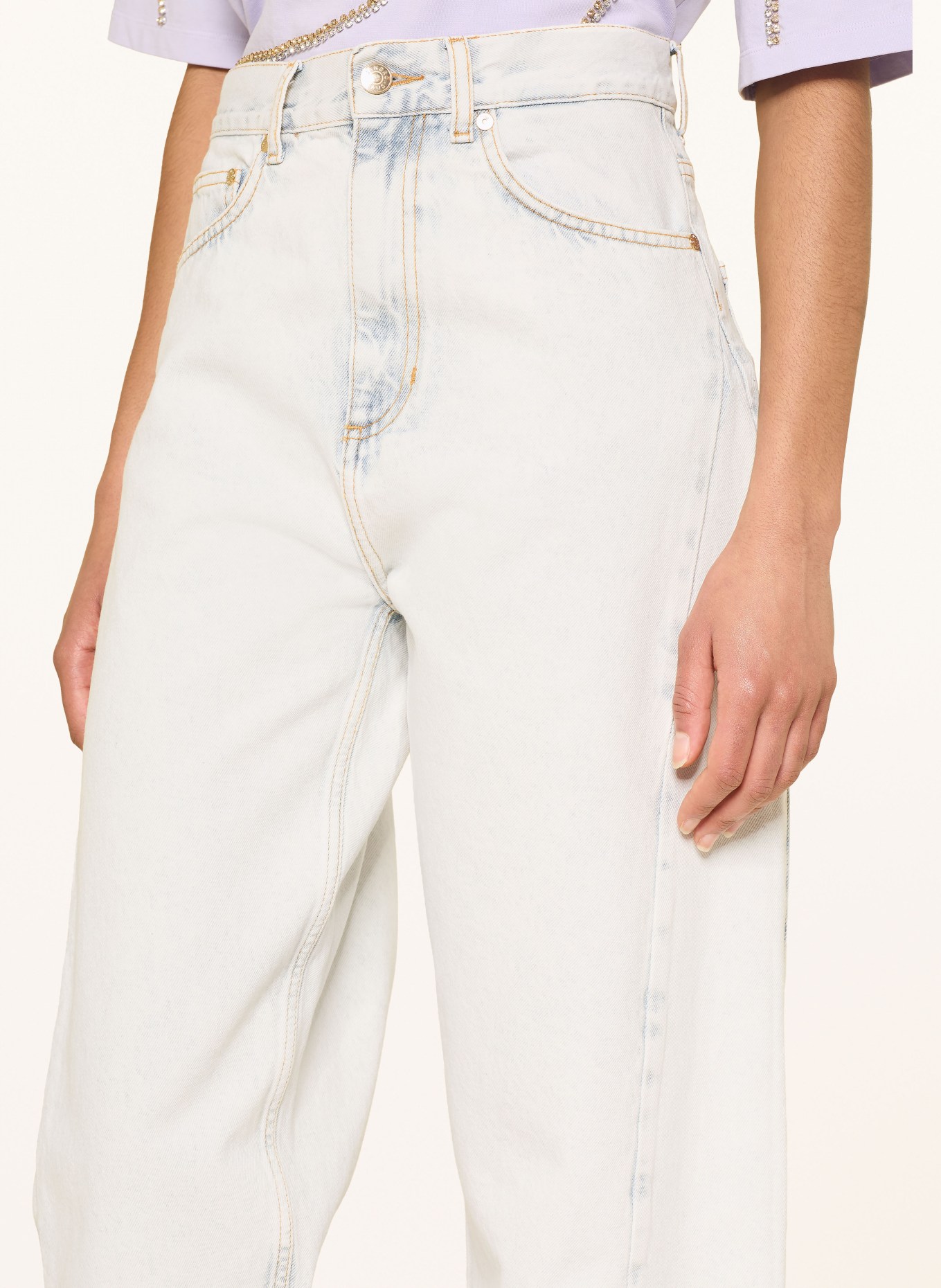 SANDRO Barrel Jeans: 40 SKY BLUE