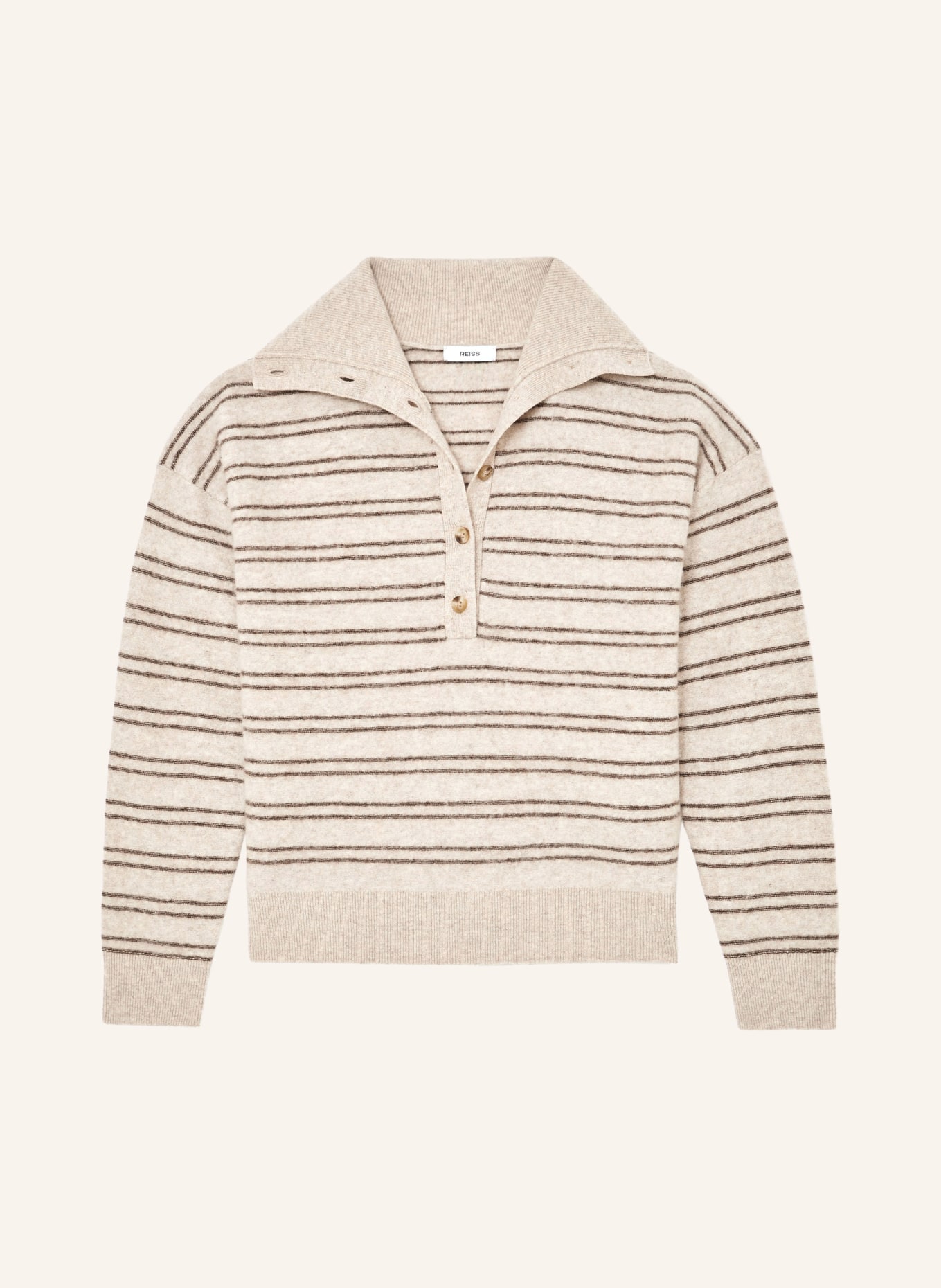 REISS Troyer EVANA: BÉŽOVÁ / TMAVĚ HNĚDÁ