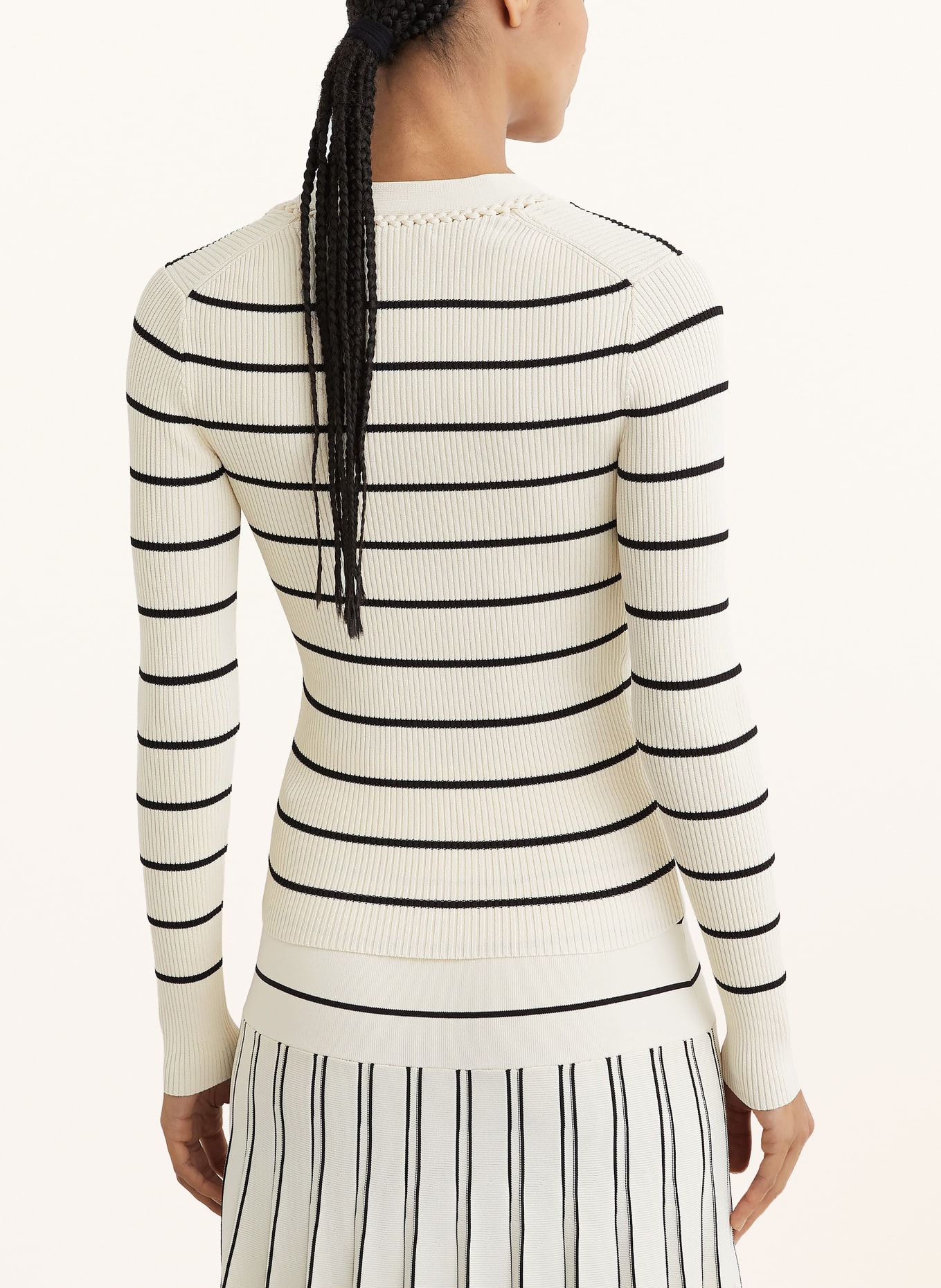 REISS Sweter LAURALEE: KREMOWY / CZARNY