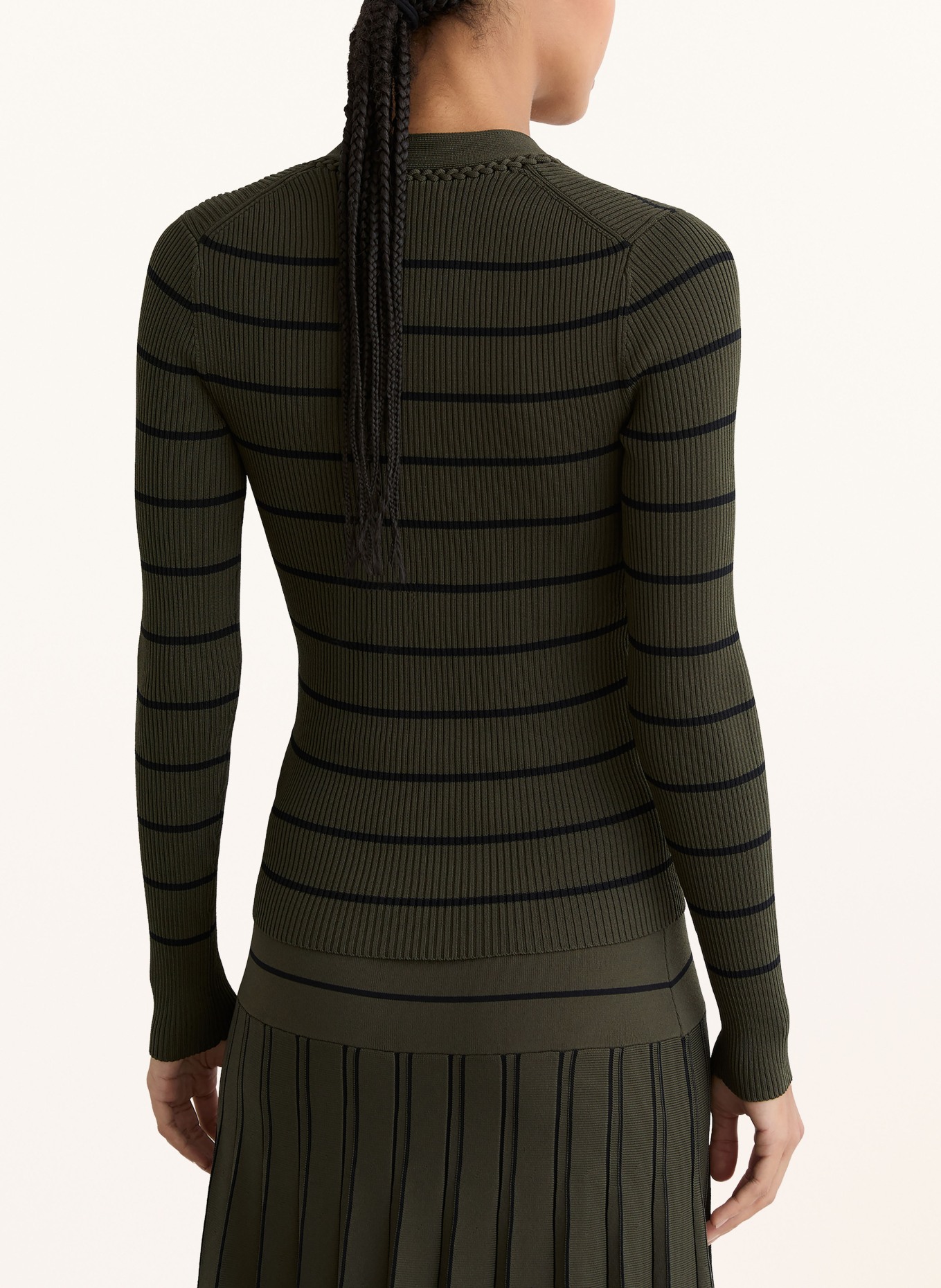 REISS Pullover LAURALEE: KHAKI / SCHWARZ
