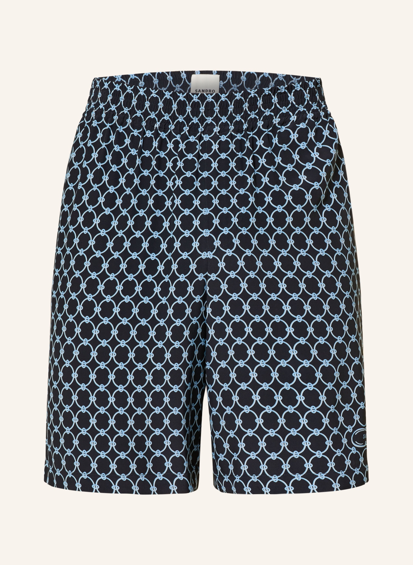 SANDRO Shorts: DUNKELBLAU / HELLBLAU / WEISS