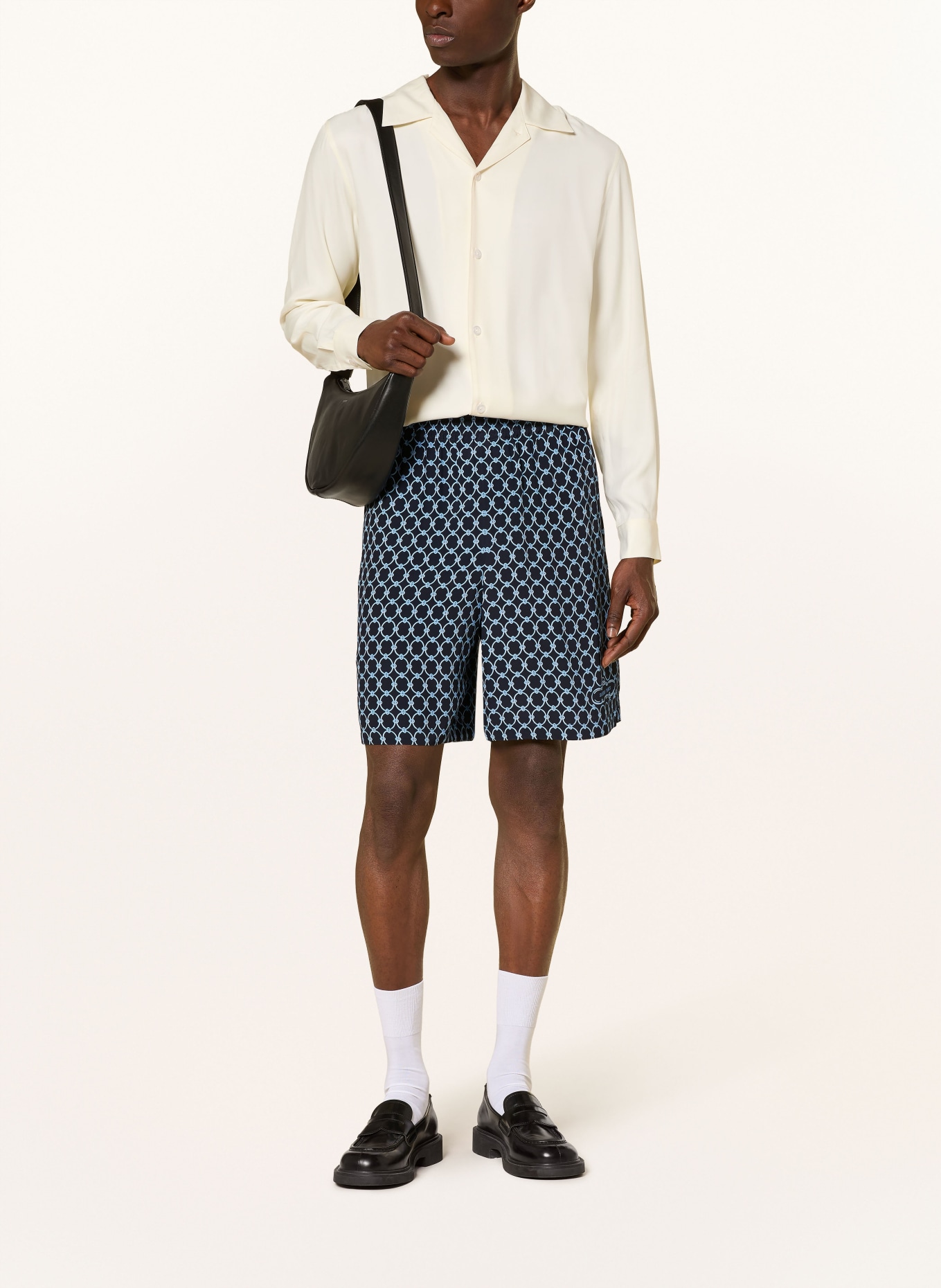 SANDRO Shorts: DUNKELBLAU / HELLBLAU / WEISS