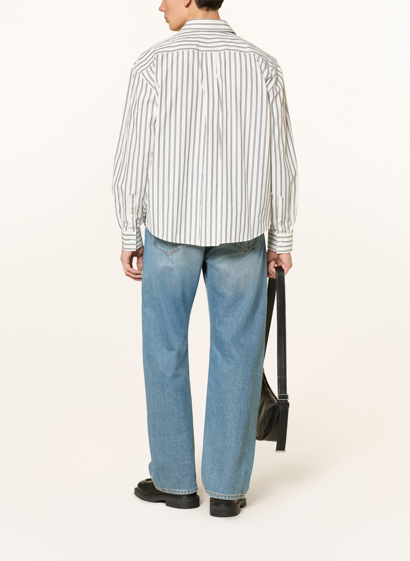 SANDRO Hemd Comfort Fit: HELLGRAU / SCHWARZ