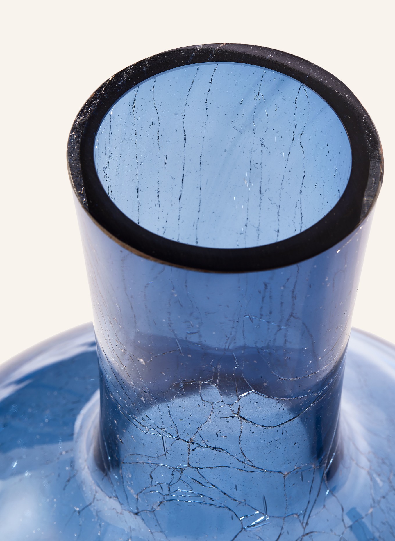 POLSPOTTEN Wazon BALL BODY LARGE: GRANATOWY